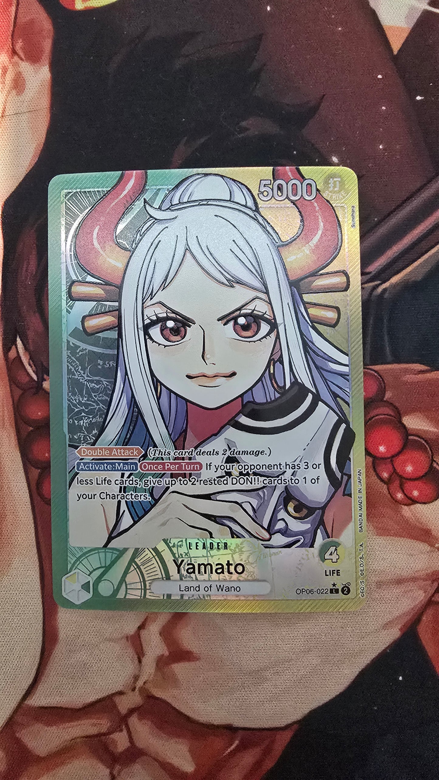 Yamato OP06 Leader Textured Holo Alt Art One Piece TCG English Proxy Card