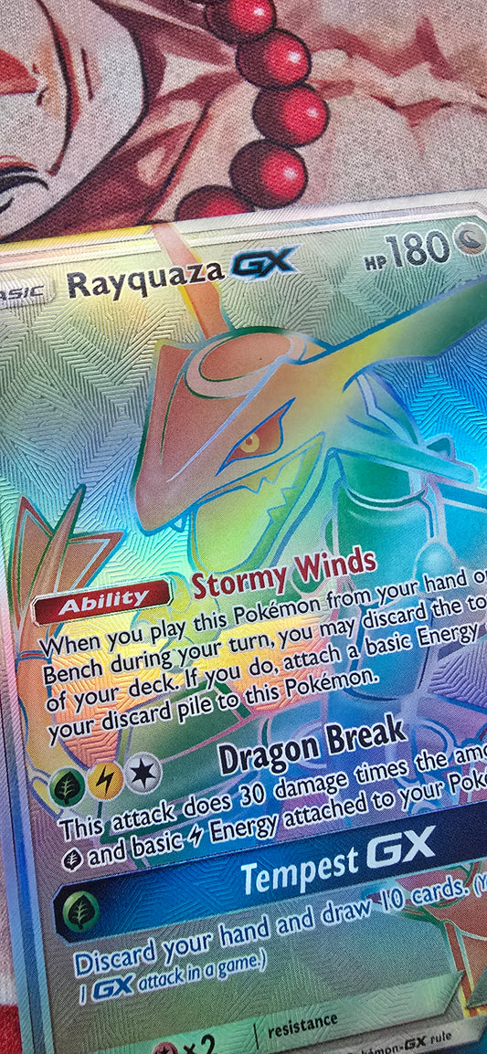 Rayquaza GX 177/168 Sun & Moon Celestial Storm Pokemon TCG Custom Made Proxy Card