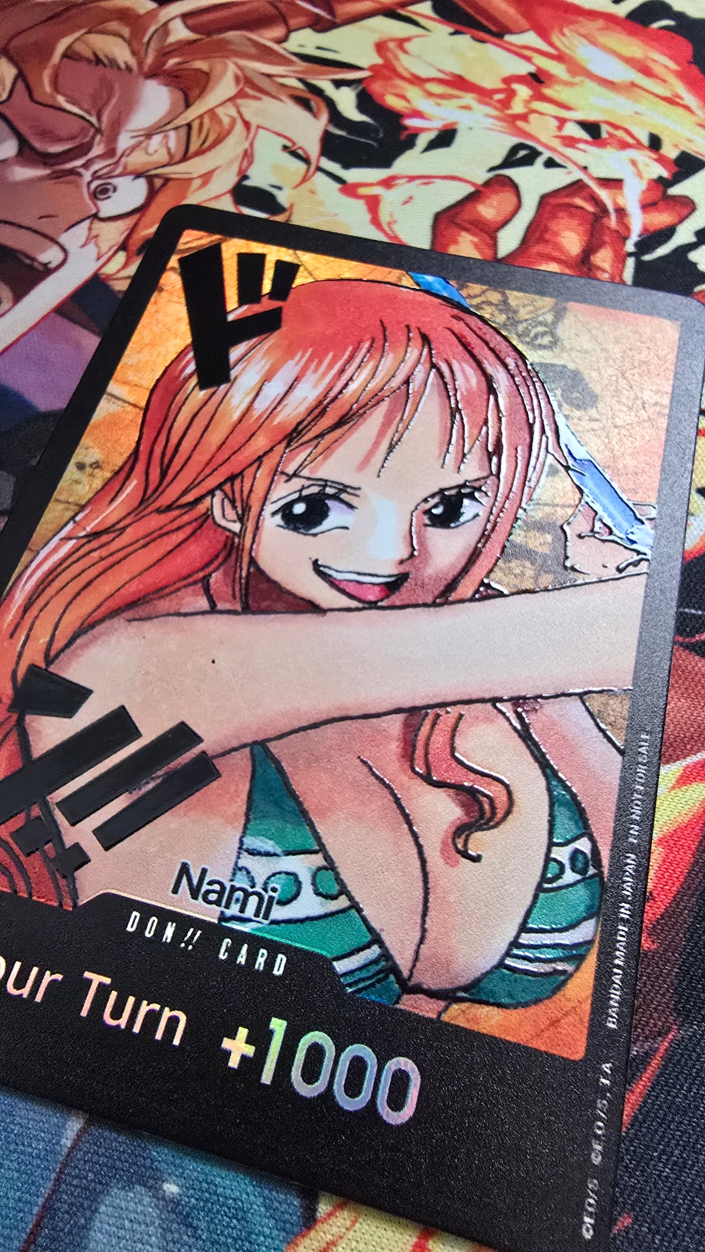 13 Card Bundle: Strawhat Pirates Crew DON Set! One Piece Custom Made Textured Cards