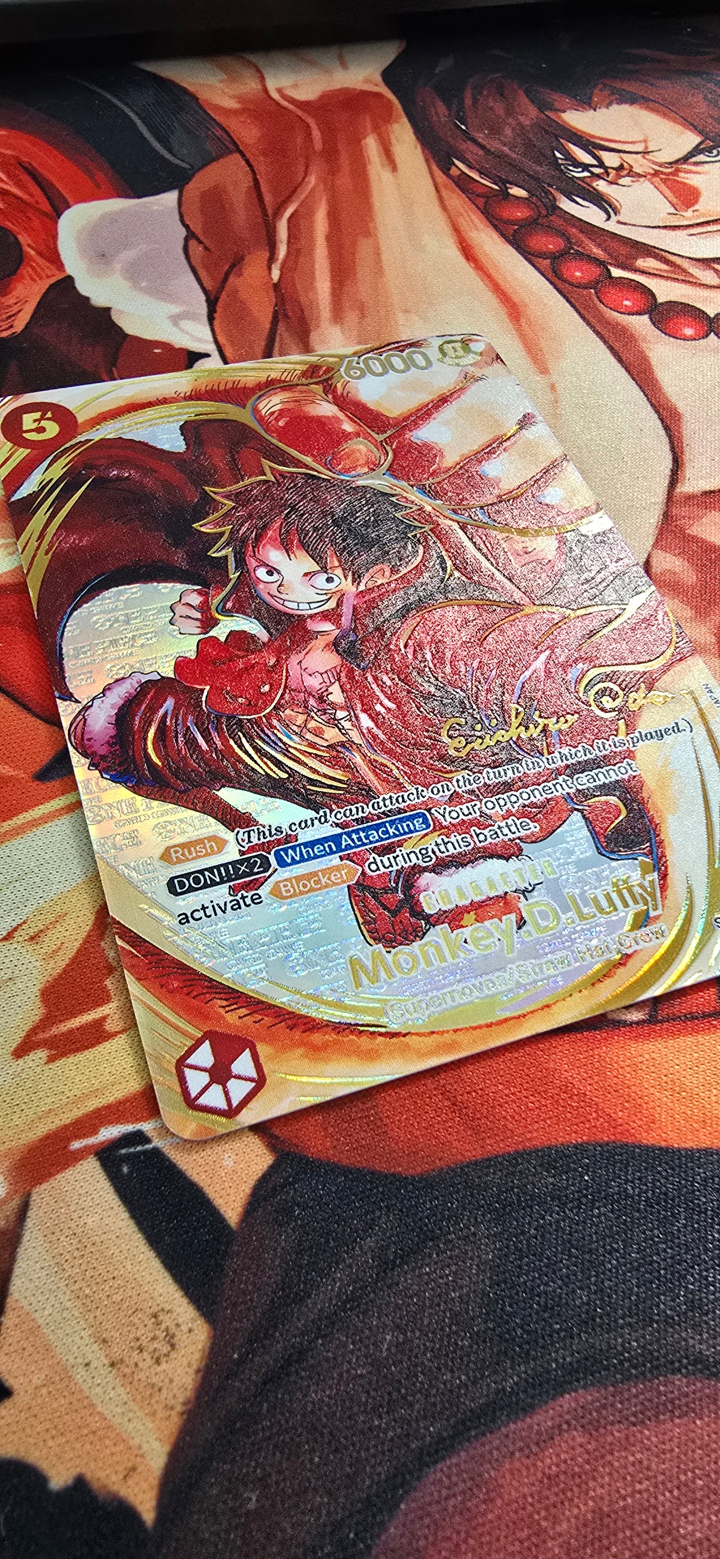 Made-to-order: Oda Signed Monkey D Luffy ST01-012 Premium Textured English One Piece Card Game TCG Proxy Card
