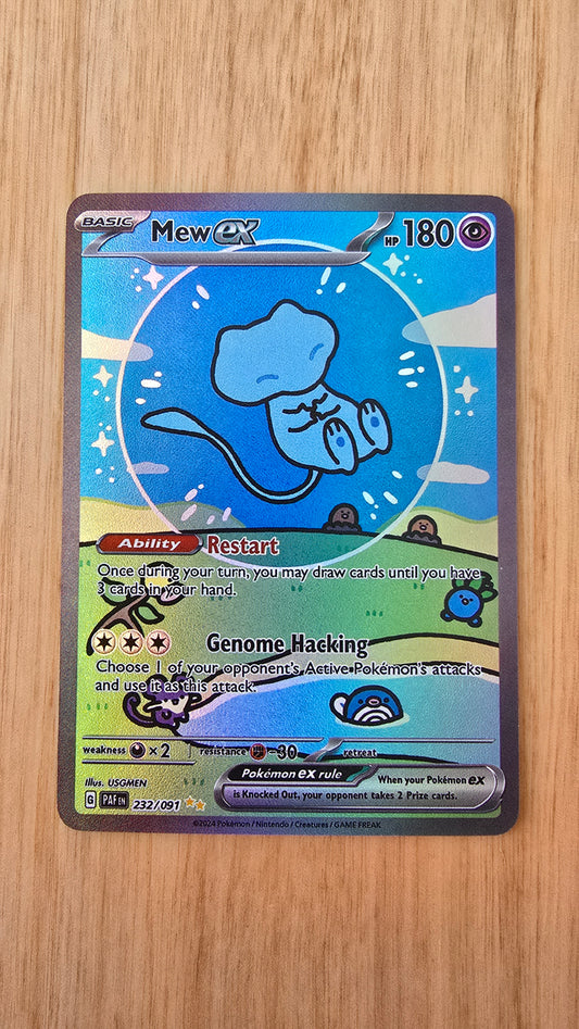 Graded PSA Style Mew EX PAF Paldean Fates Special Illustration Rare Pokemon TCG Card Proxy Slab