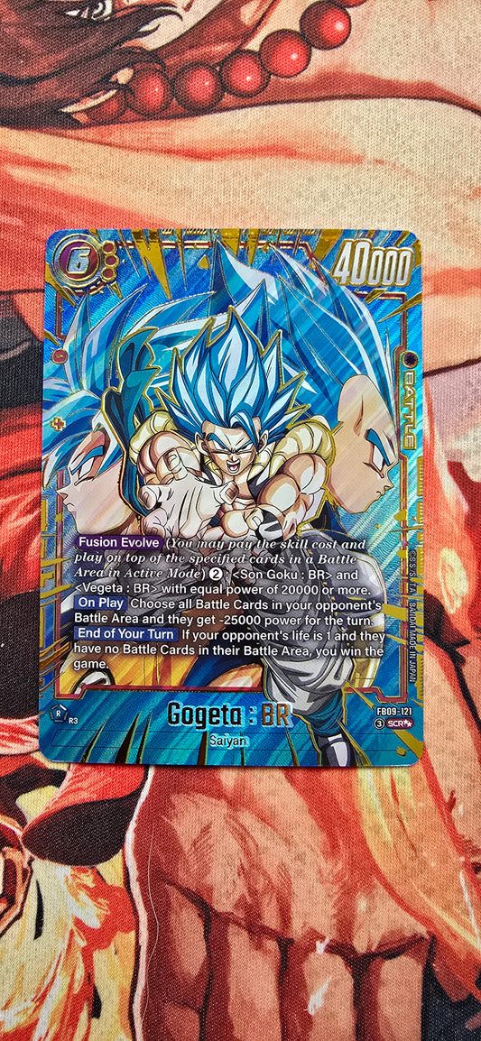 Gogeta BR SCR FB09-121 Dragon Ball Fusion World Dual Evolution Proxy Card