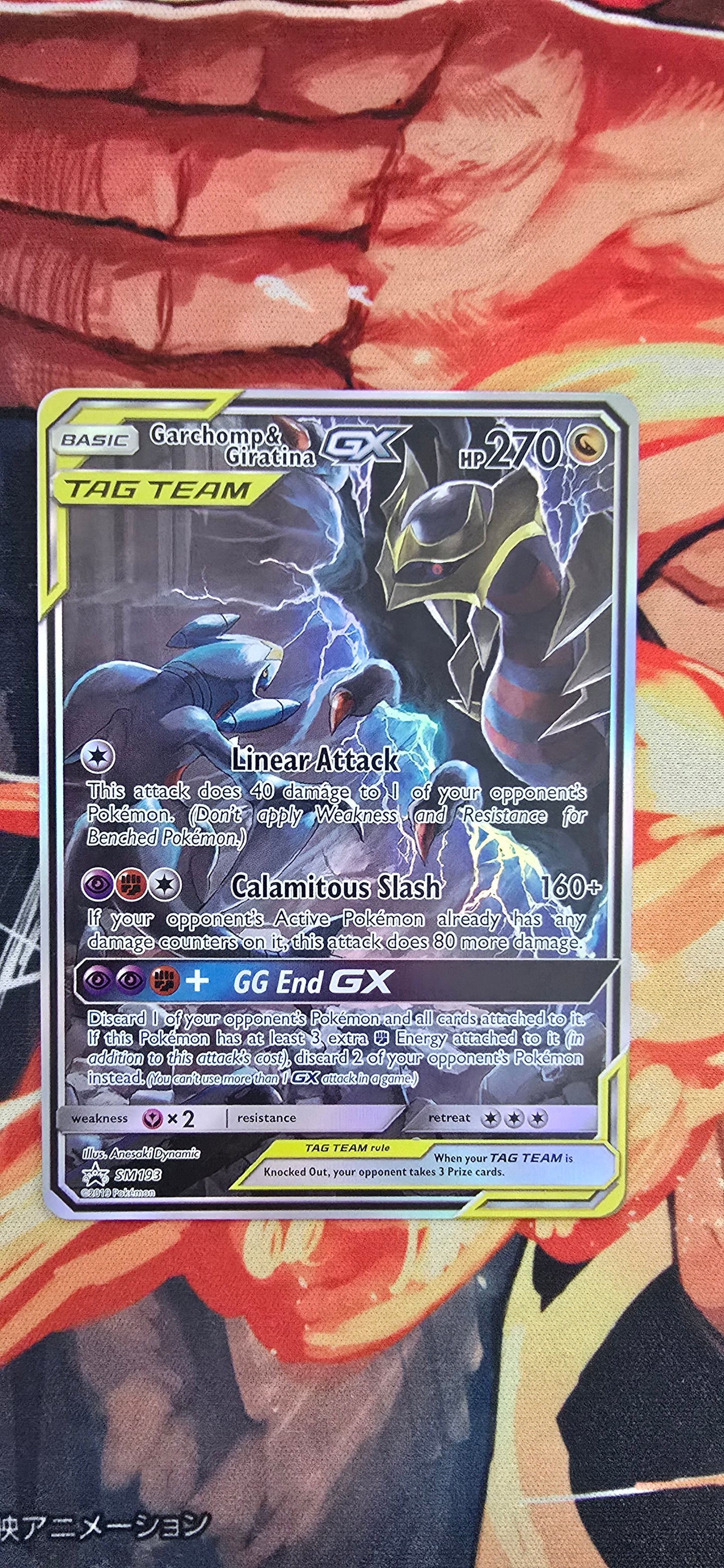 Garchomp & Giratina Tag Team GX Black Star Promo SM193 Pokemon Proxy Card