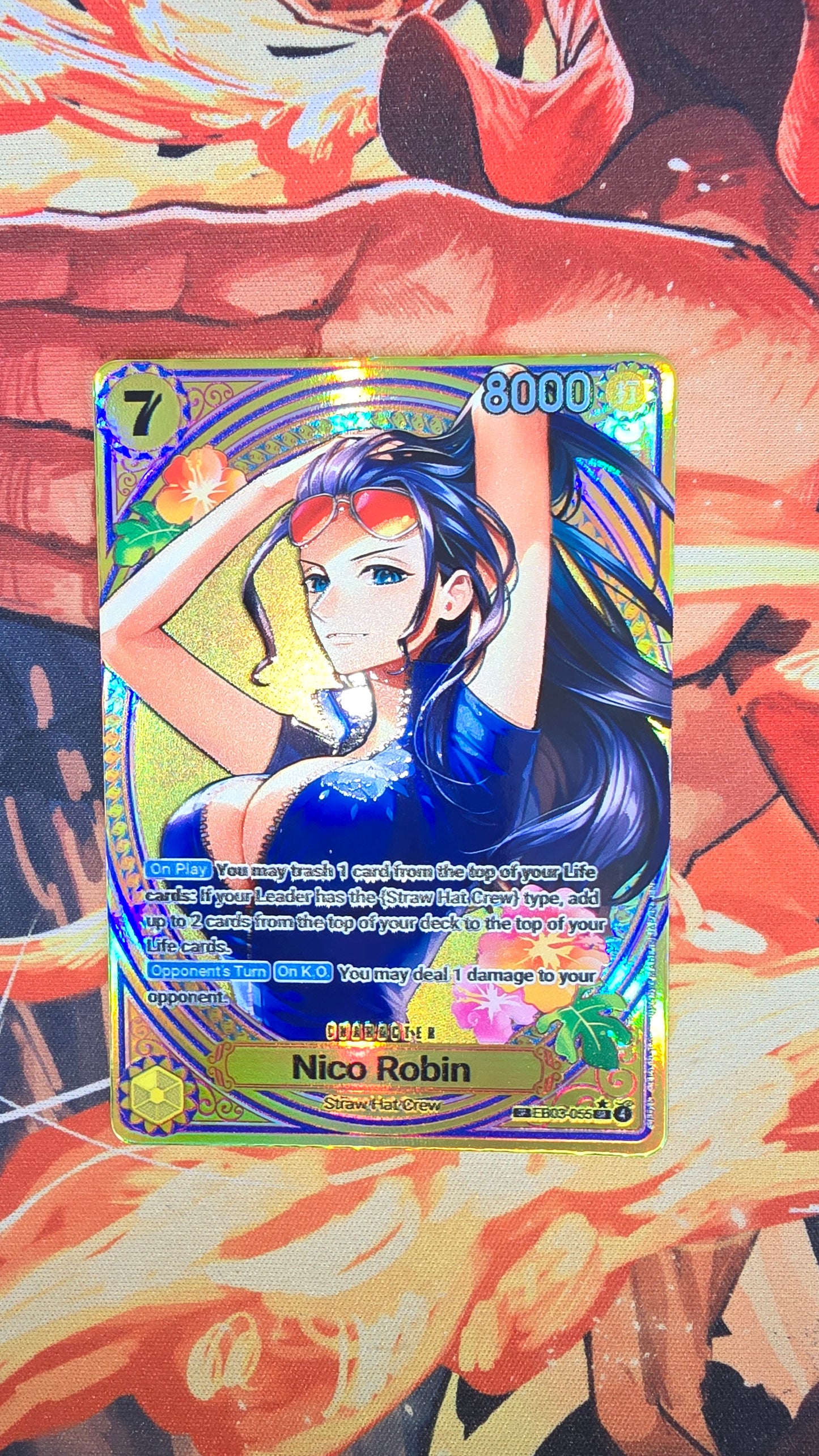 EB03 Nico Robin SP Textured Holo One Piece TCG Proxy Card