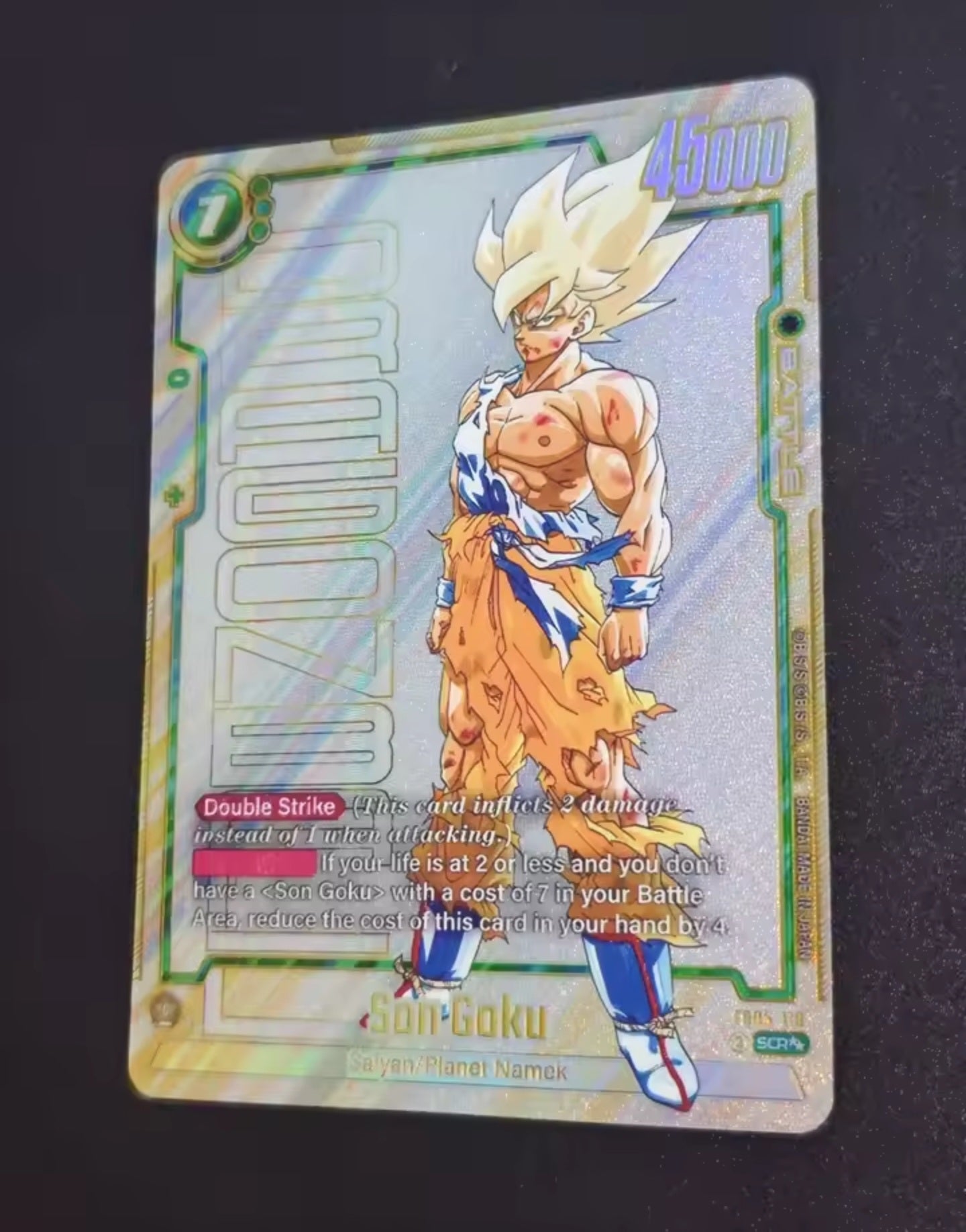 Manga Son Goku FB05-119 Super Alternate Art Manga Booster 01 SB01 Dragon Ball Card Proxy