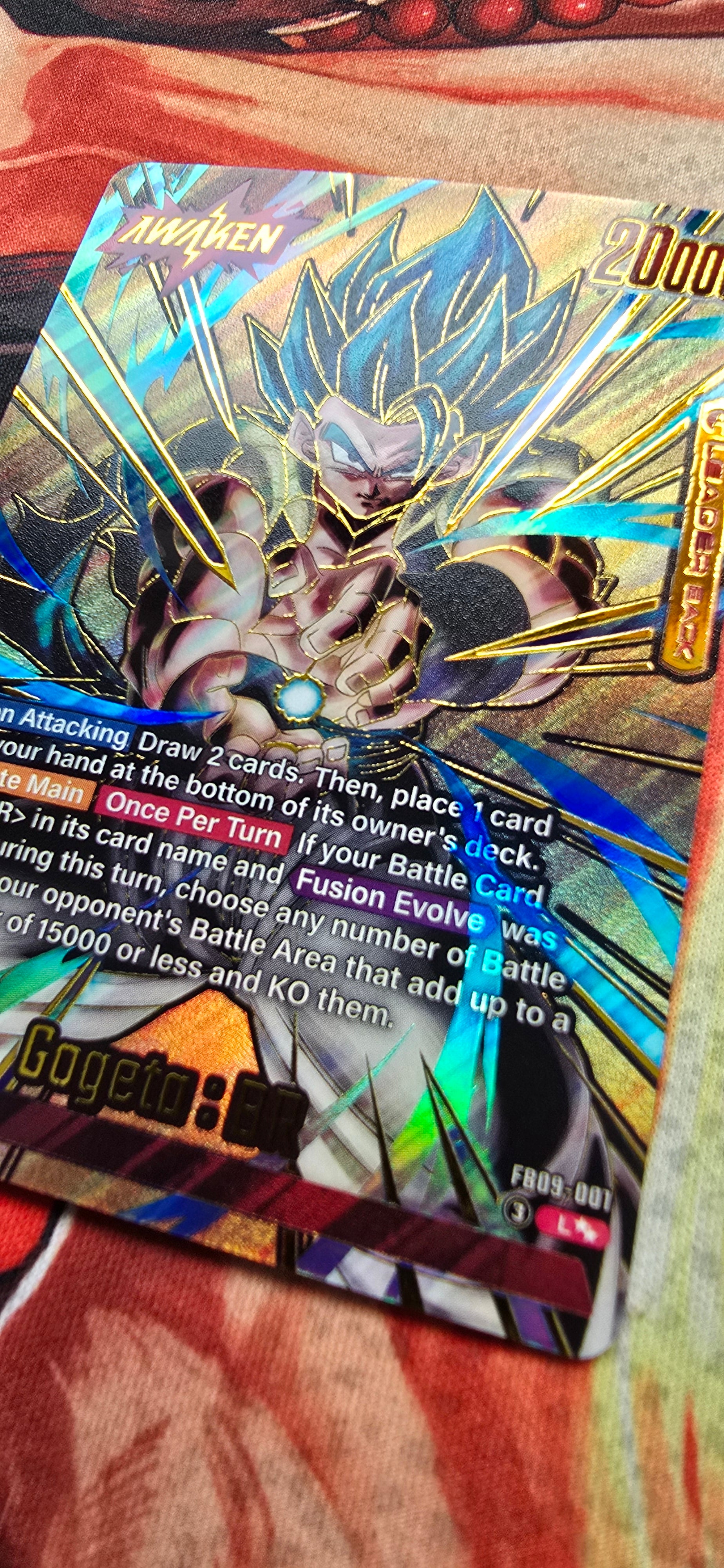 Gogeta BR Leader Back FB09-001 Dragon Ball Fusion World Dual