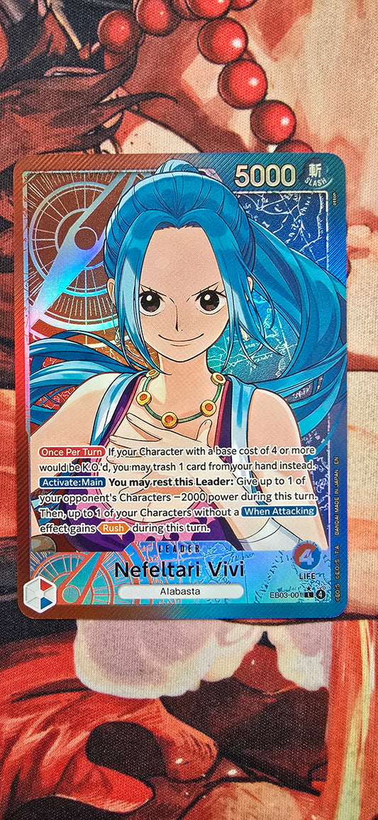 Nefeltari Vivi EB03 Alt Art Leader One Piece TCG Textured Custom Made Proxy Card
