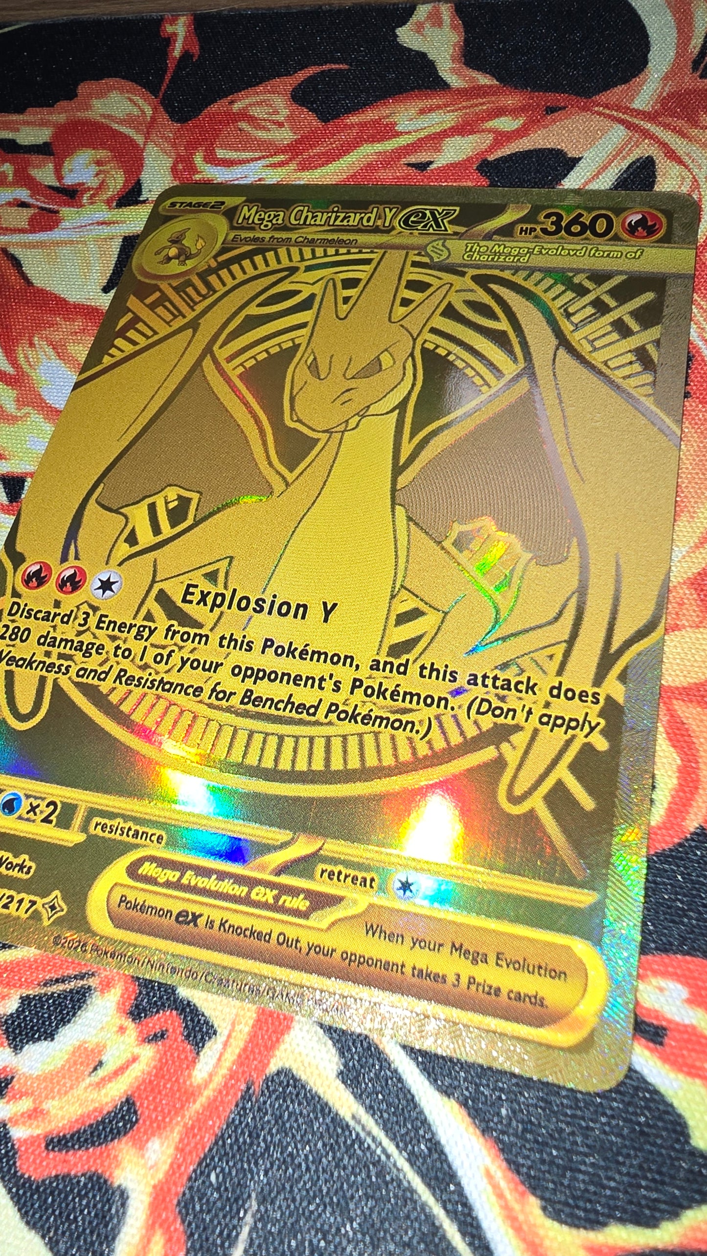 Mega Charizard Y ex MUR Mega Dream Pokemon Proxy Card English