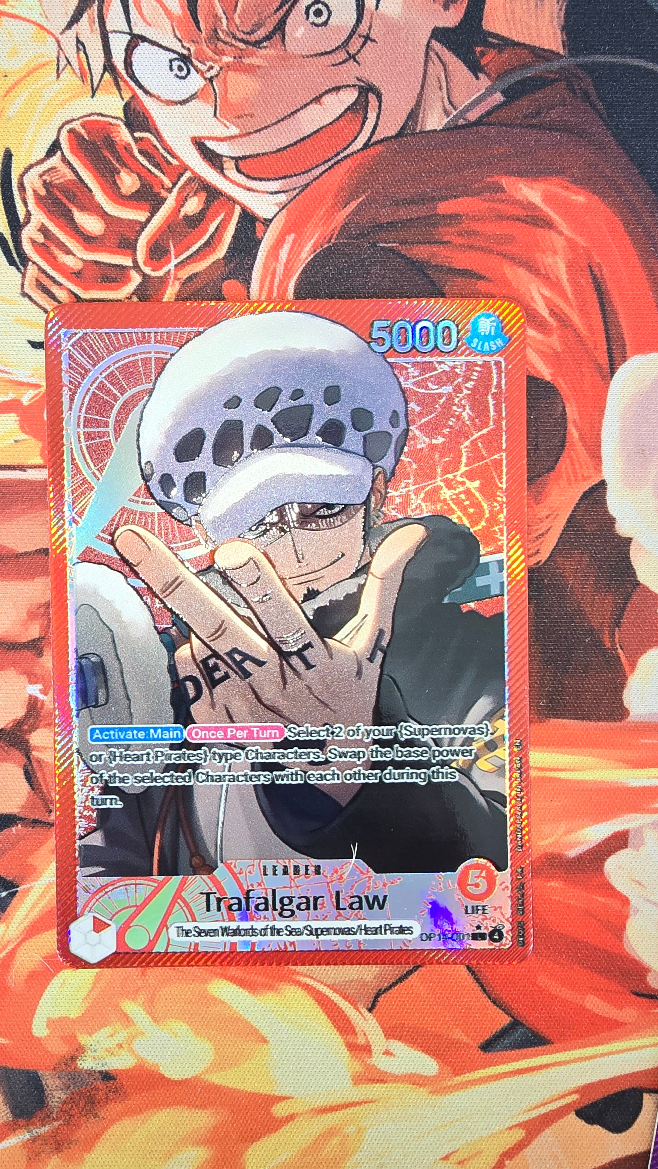 OP14 Leader Alt Art Textured Holo One Piece TCG English Proxy