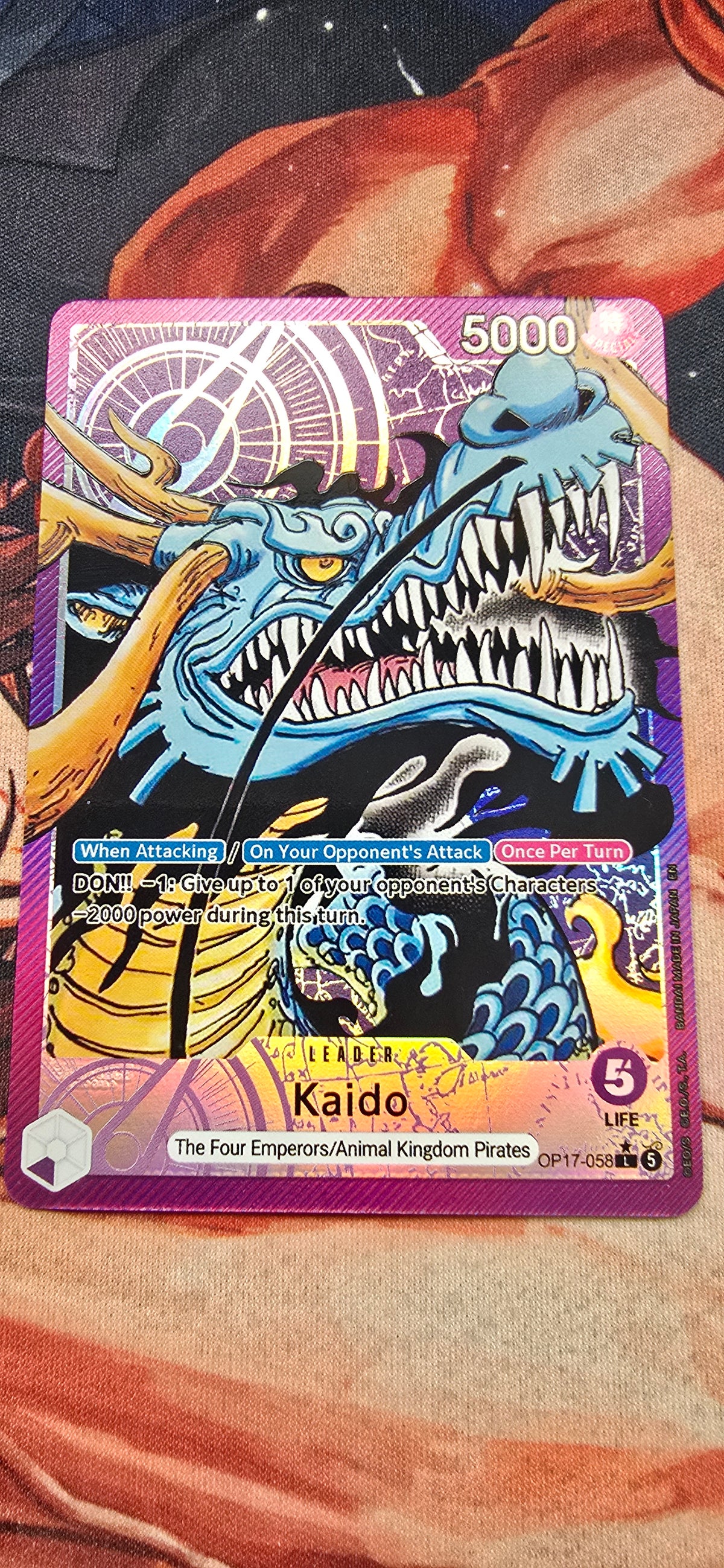 6 Card Bundle OP17 Alt Art Leaders One Piece TCG Premium Textured Custom Made Proxy Cards