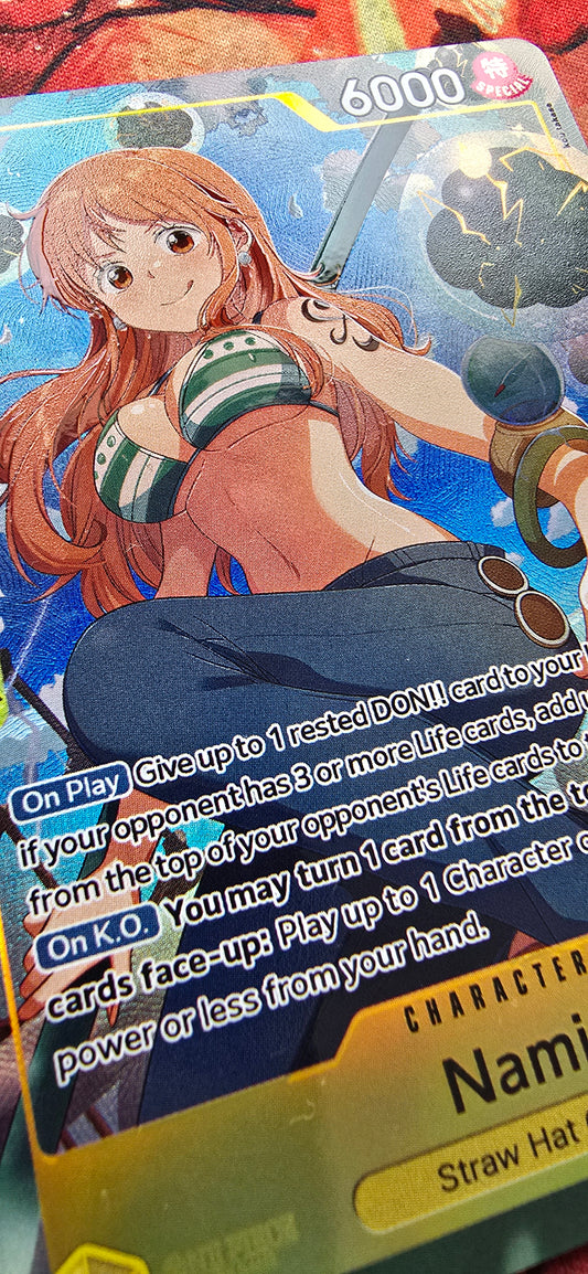EB03 Nami Alt Art Textured Holo One Piece TCG Proxy Card