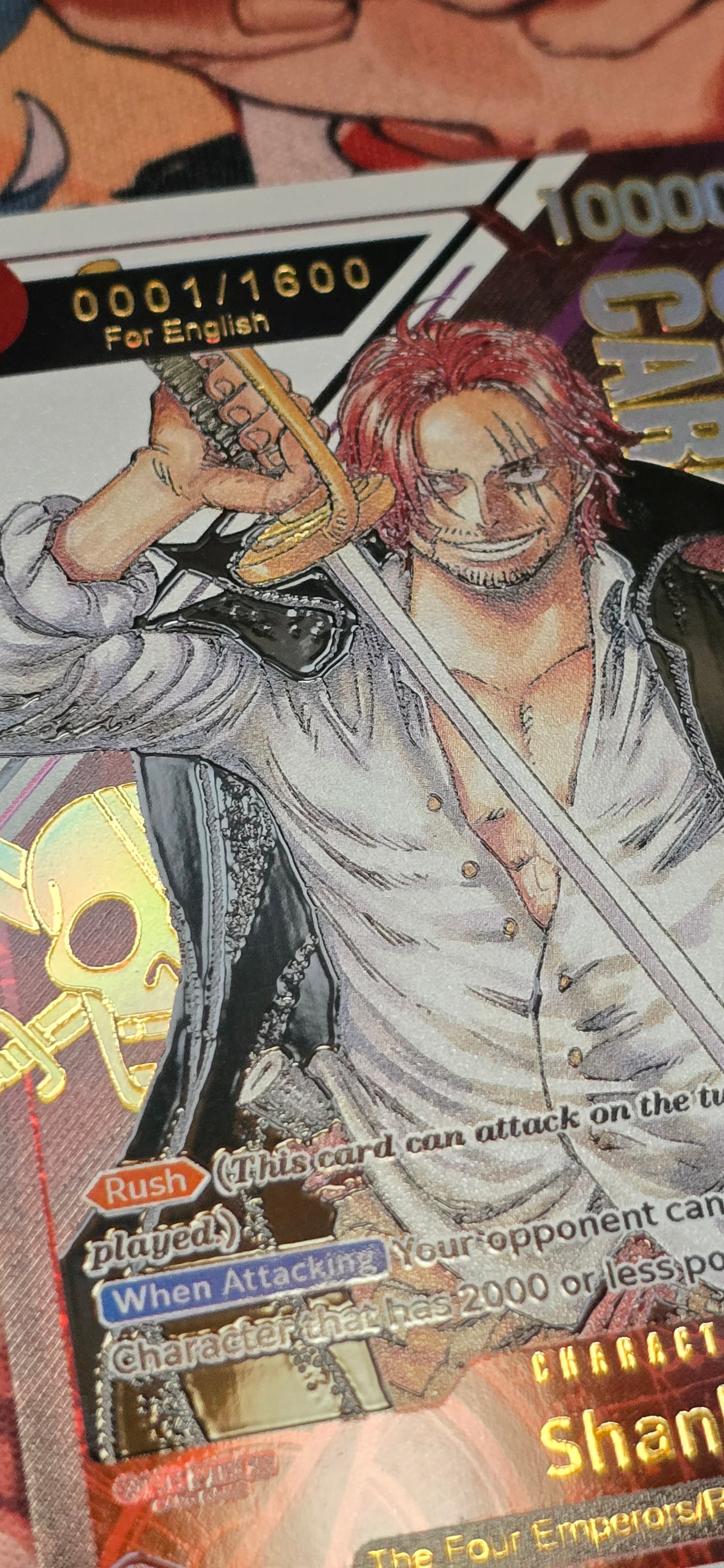 OP01 Shanks Serialised Flagship TCG Textured Premium OP One Piece Proxy English