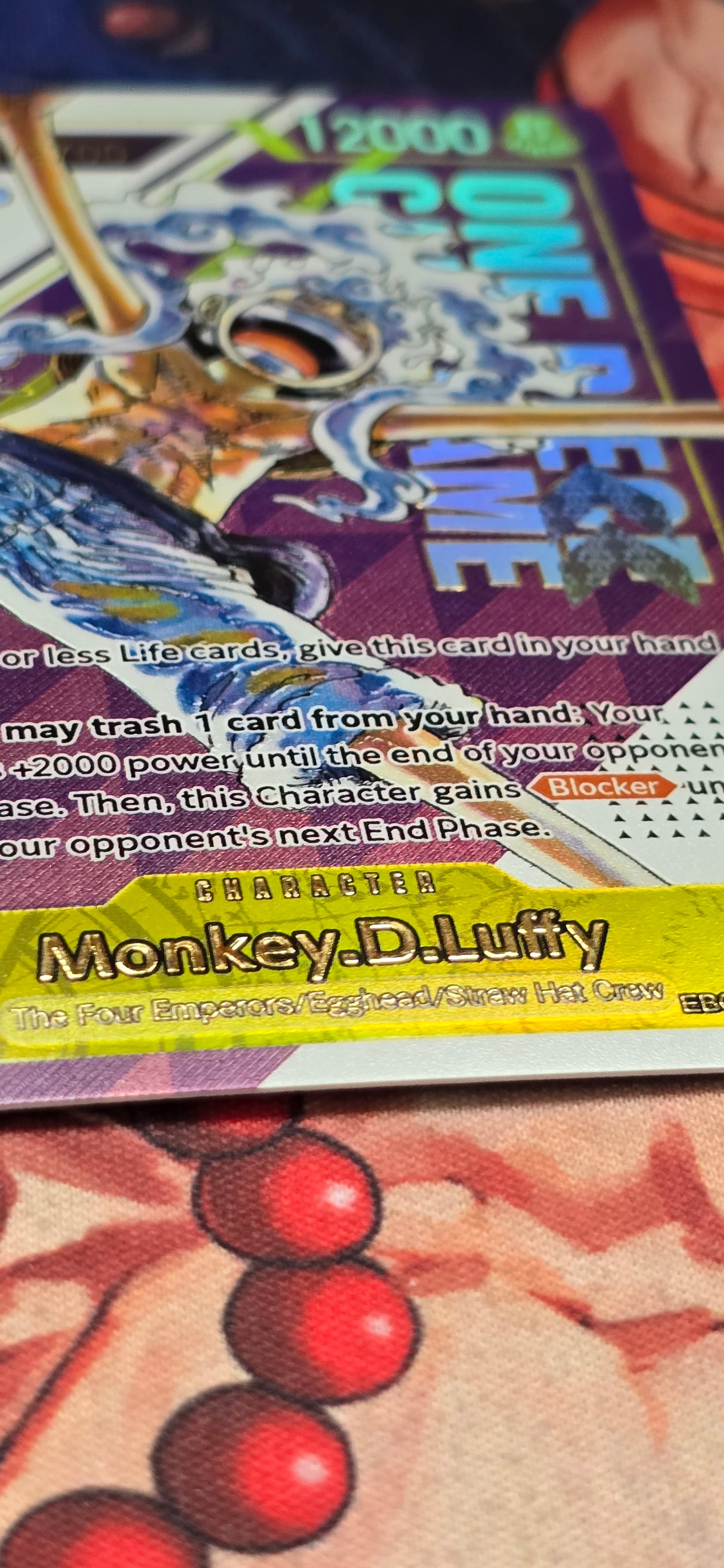 EB04 Gear 5th Monkey D Luffy Top 8 Flagship Premium Textured Serialised OP One Piece TCG Proxy