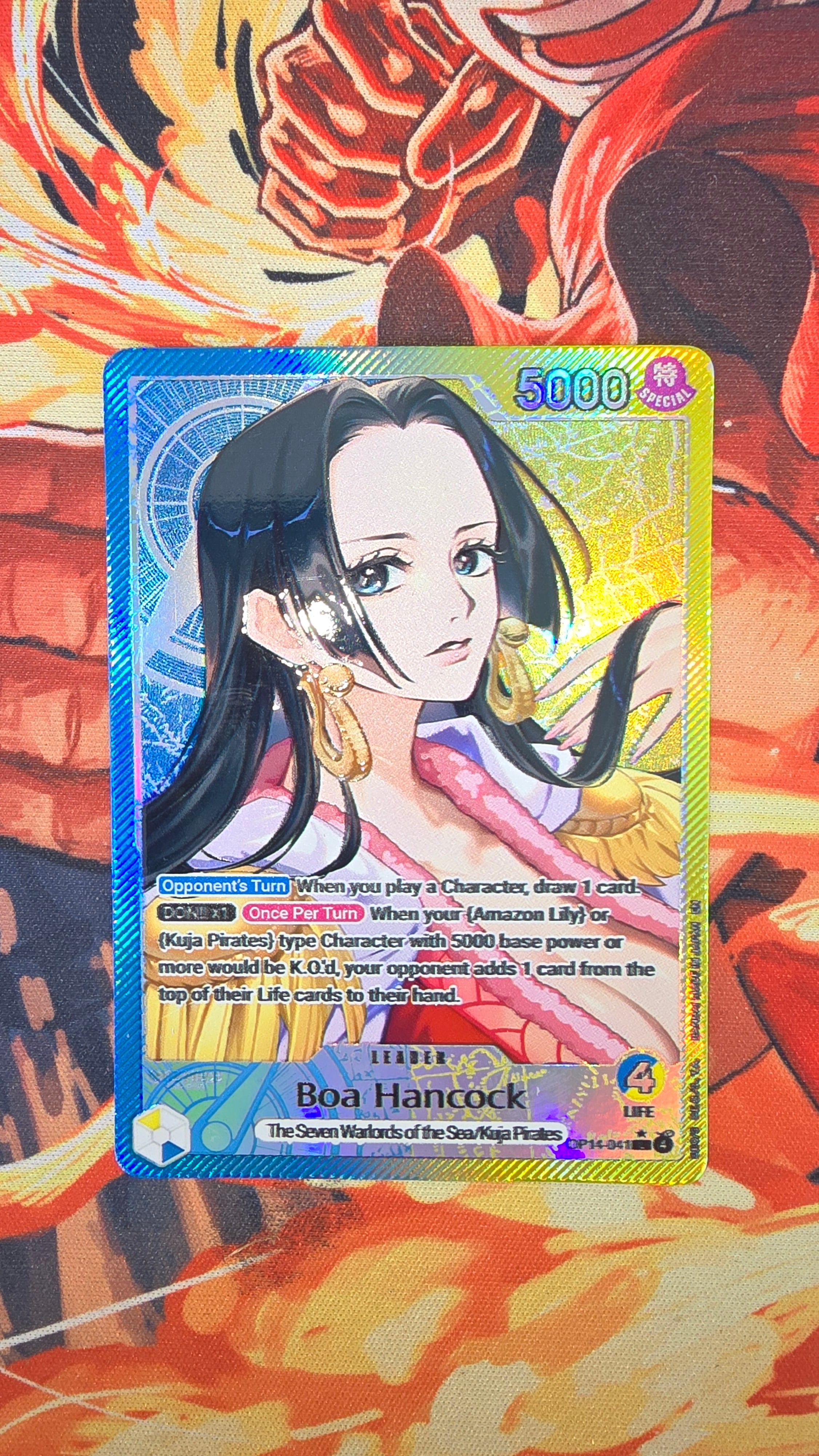 OP14 Leader Alt Art Textured Holo One Piece TCG English Proxy