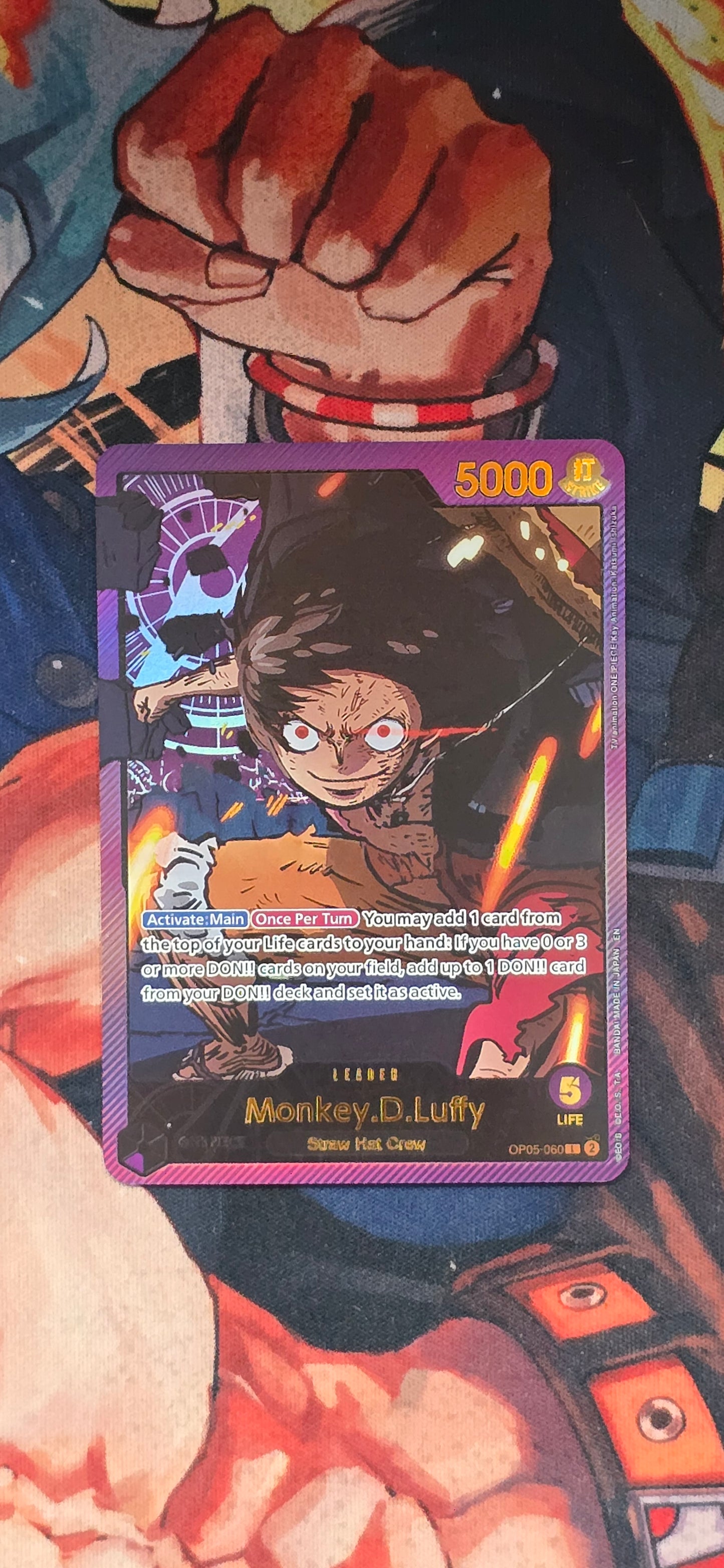 EB02 Gold One Piece Leaders OP05 - OP08 & EB01 OP TCG Premium Texured Proxy Cards