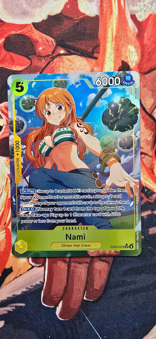 EB03 Nami Alt Art Textured Holo One Piece TCG Proxy Card