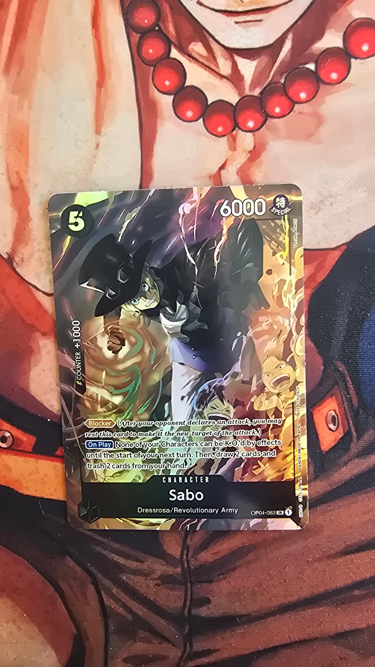 Sabo Winner Sealed Battle Exclusive One Piece TCG Textured Promo Custom Made Card