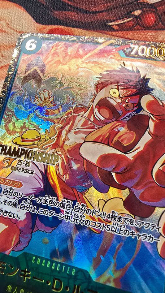 Luffy, Ace & Sabo Championship 25-26 Season 2 One Piece Textured Promo Custom Made Cards