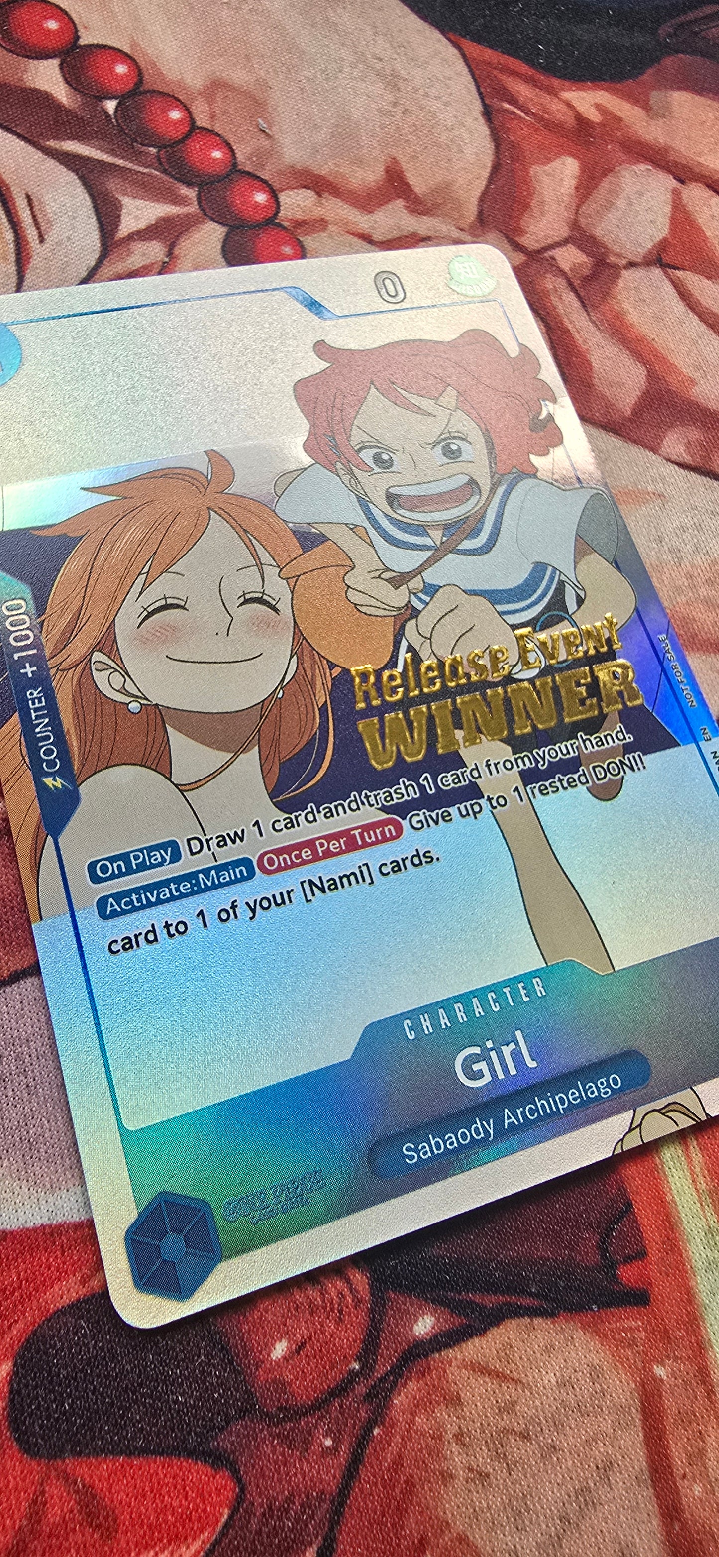 Girl Release Event Winner Promo P-096 Custom Made One Piece Textured Proxy Card