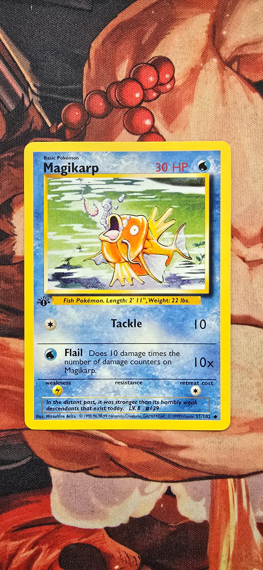 Magikarp 35/102 Base Set 1st Edition Pokemon Custom Made Proxy Card