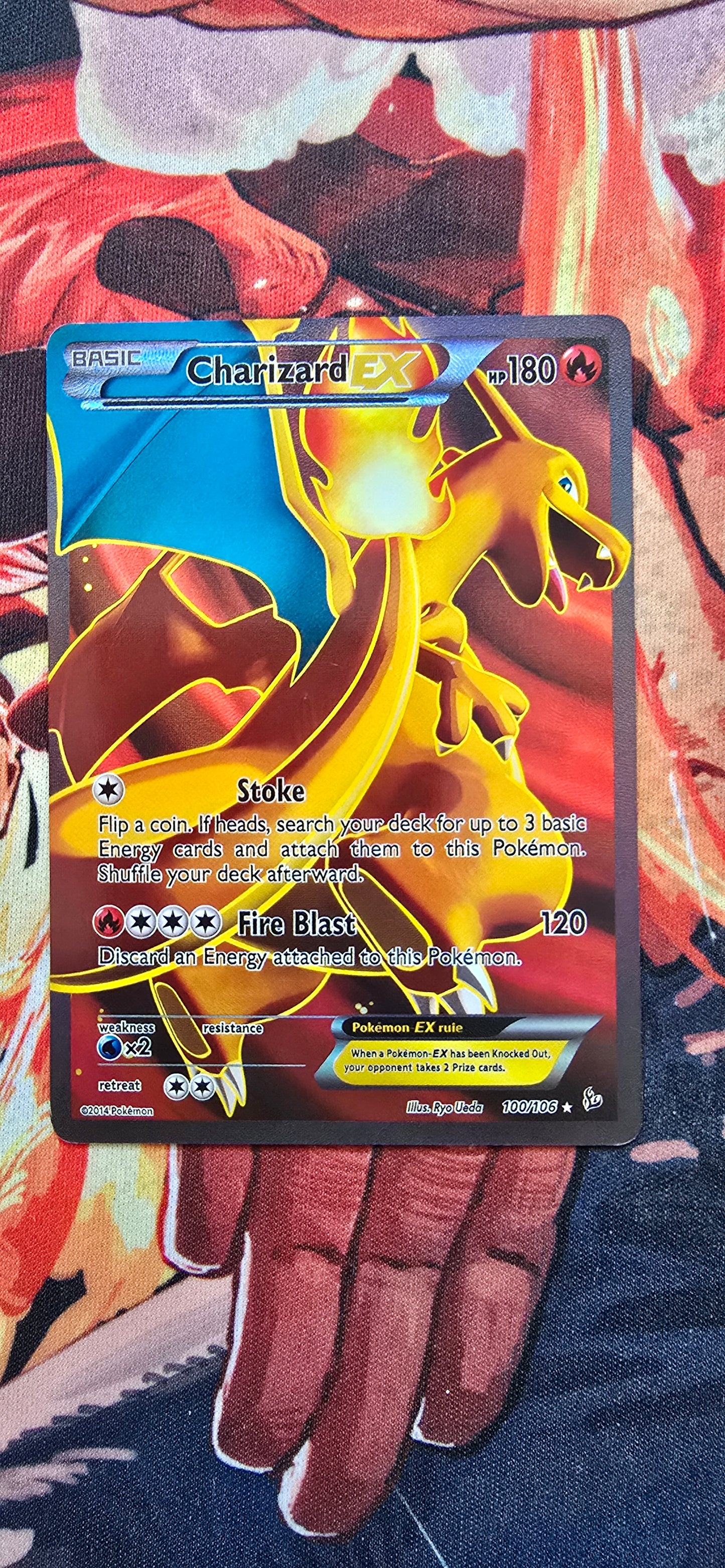 Charizard EX 100/106 Flashfire Ultra Rare Pokemon Card Custom Made Proxy