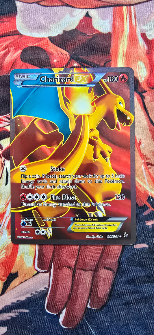 Charizard EX 100/106 Flashfire Ultra Rare Pokemon Card Custom Made Proxy