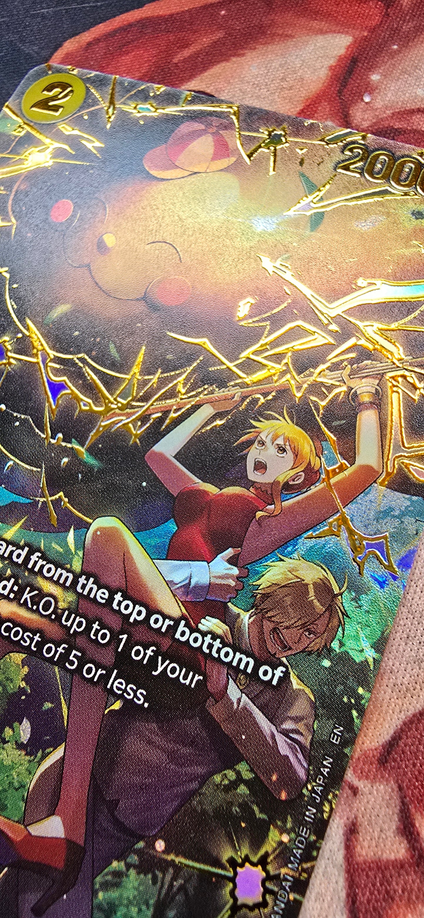 OP15 SP Zeus OP11 Alt Art Event Card One Piece Premium Textured Proxy English