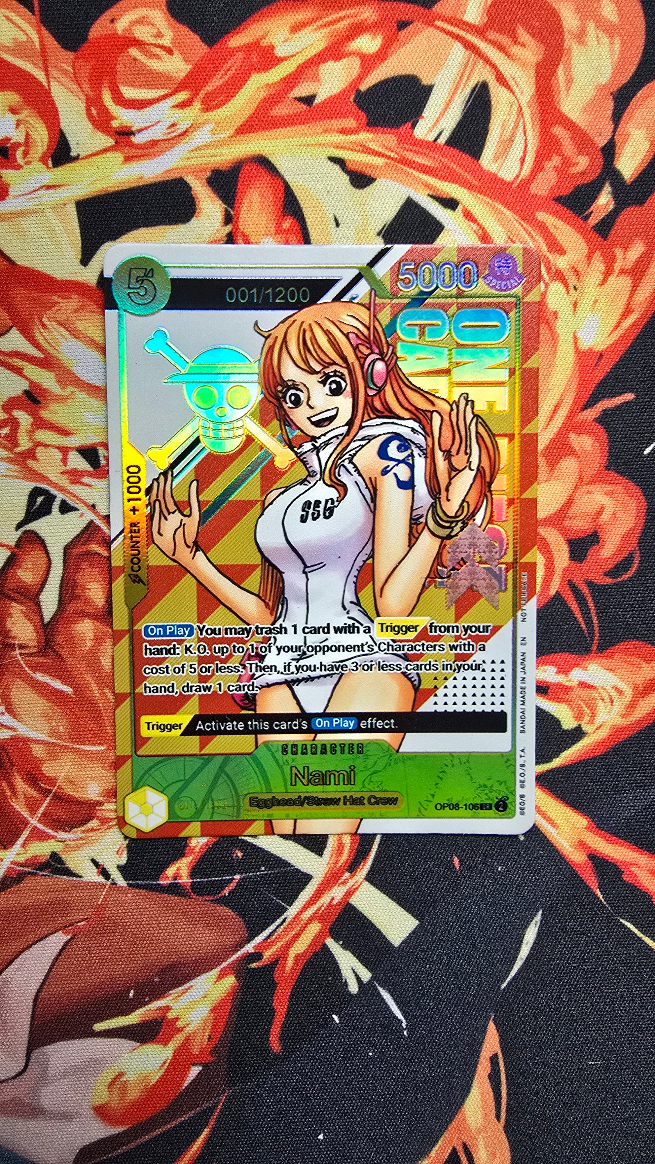 Serial Nami Flagship OP08 Textured One Piece Card Game OP TCG