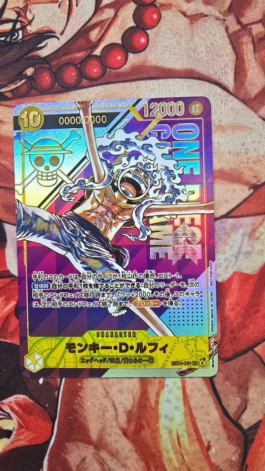 EB04 Gear 5th Monkey D Luffy Top 8 Flagship TCG Textured Premium Promo OP One Piece Proxy