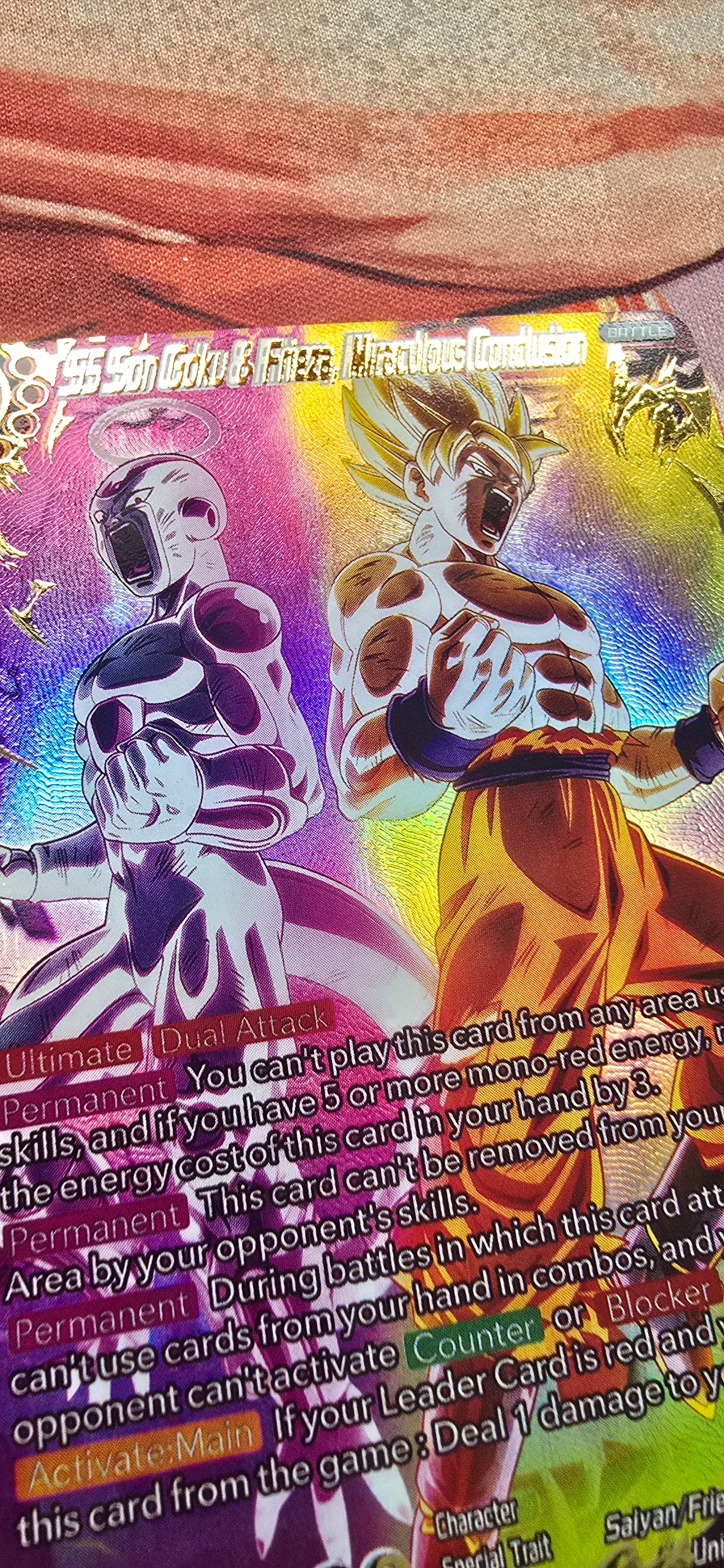 SS Son Goku & Frieza, Miraculous Conclusion BT14-152 Dragon Ball Super Cross Spirits Proxy Card