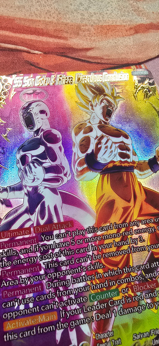 SS Son Goku & Frieza, Miraculous Conclusion BT14-152 Dragon Ball Super Cross Spirits Proxy Card