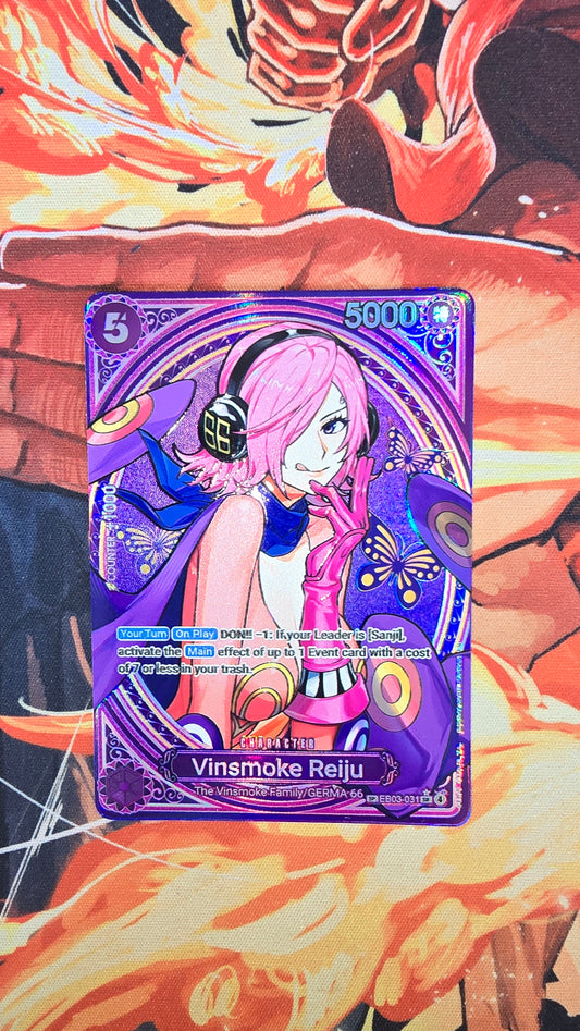 EB03 Vinsmoke Reiju SP Textured Holo One Piece TCG Proxy Card