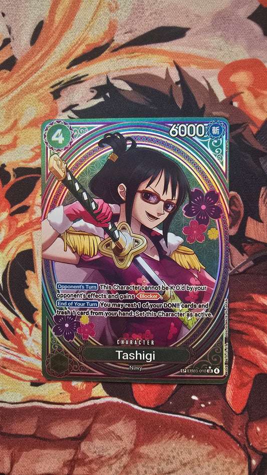 EB03 Tashigi SP Textured Holo One Piece TCG Proxy Card