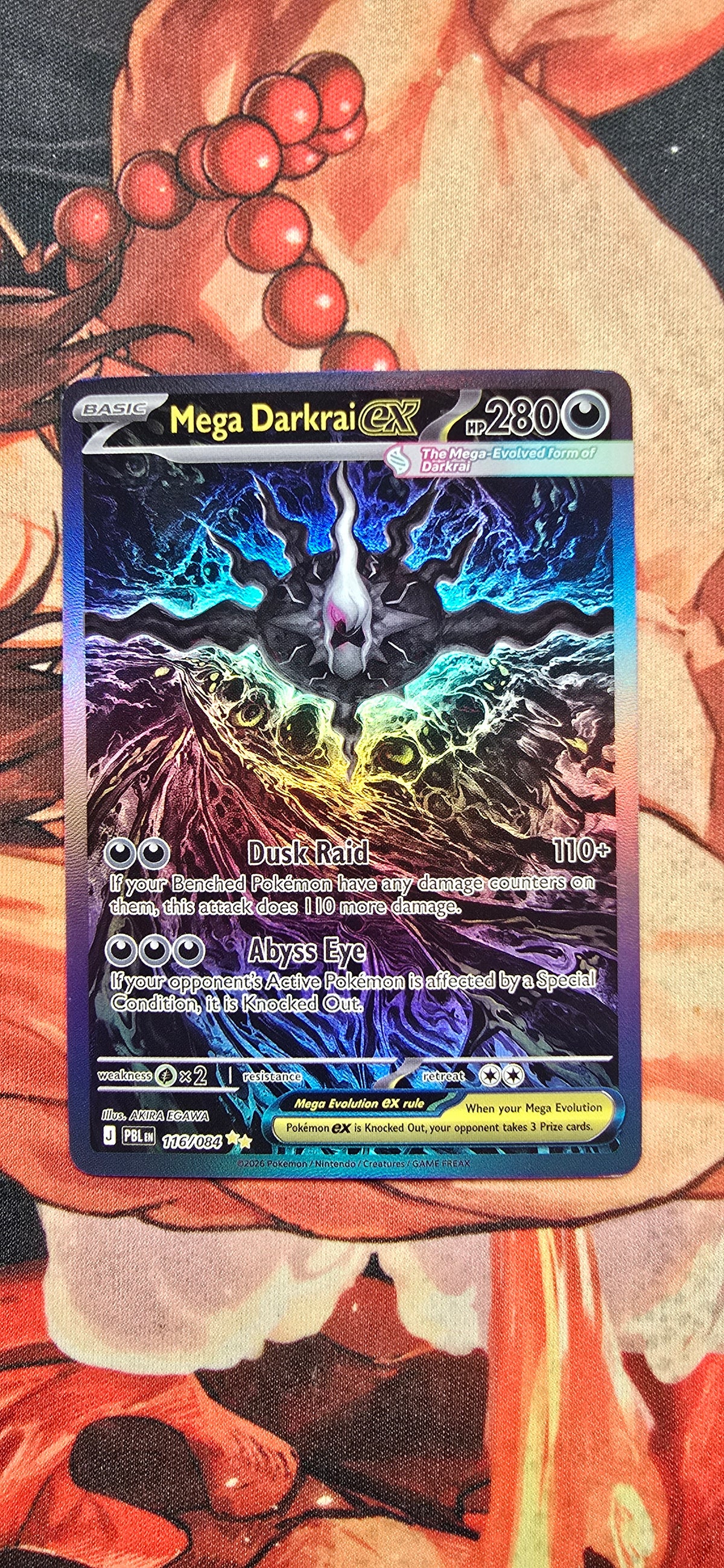 Mega Darkrai ex SIR Pitch Black Pokemon Card Custom Made Proxy