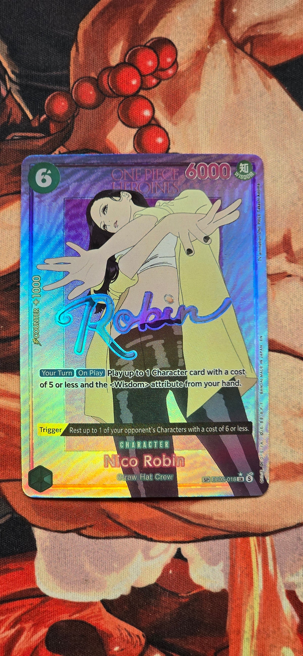 EB05 Nico Robin SP Heroines Edition Vol 2 Textured OP One Piece Custom Made Proxy Card