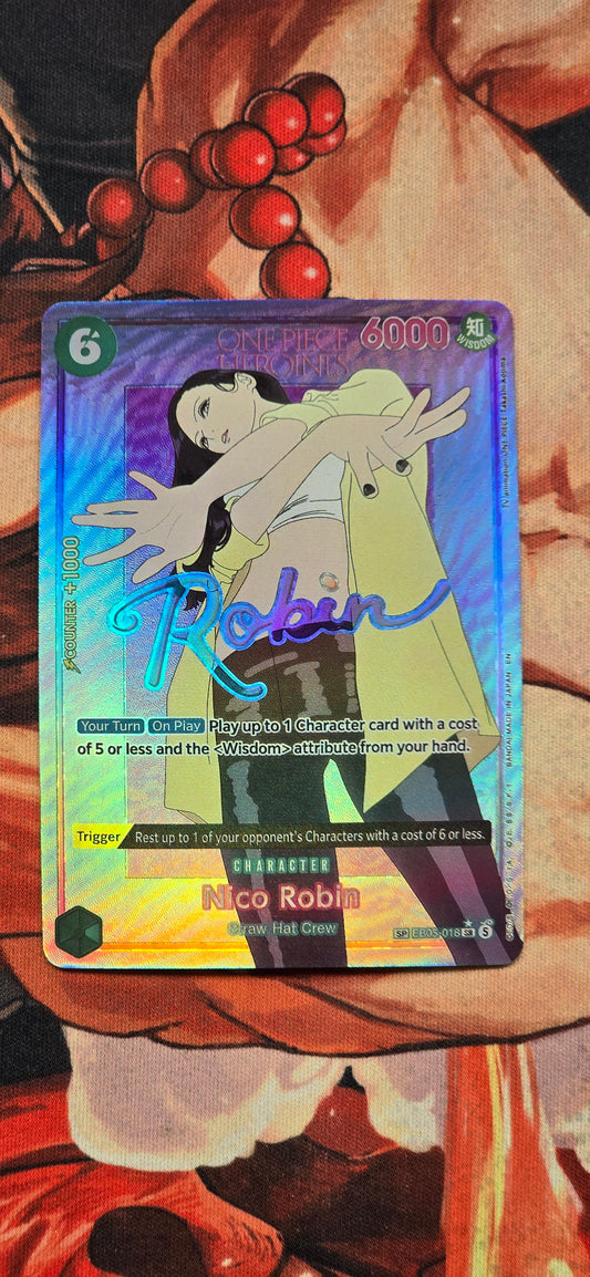EB05 Nico Robin SP Heroines Edition Vol 2 Textured OP One Piece Custom Made Proxy Card