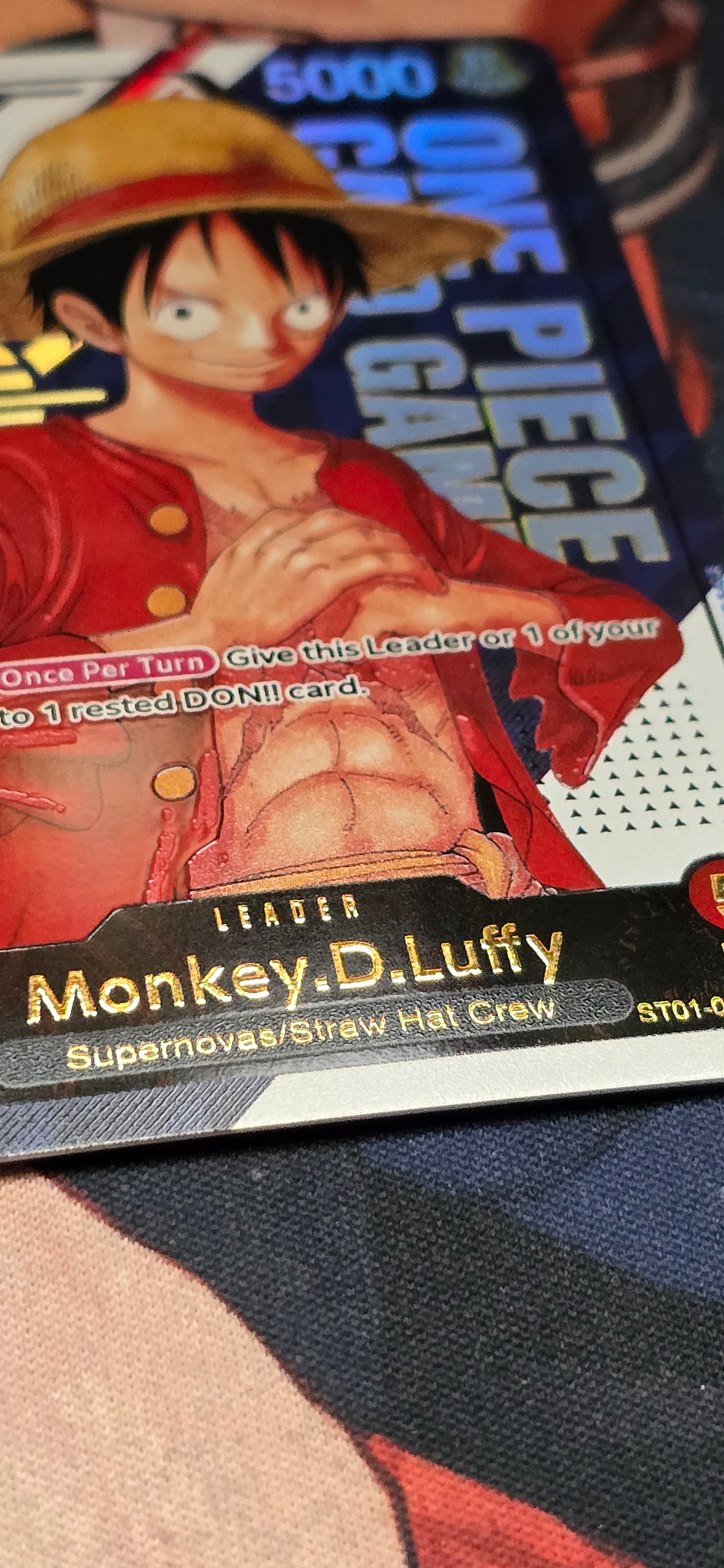 ST01 Monkey D Luffy Serialised Flagship TCG Textured Premium OP One Piece Proxy English