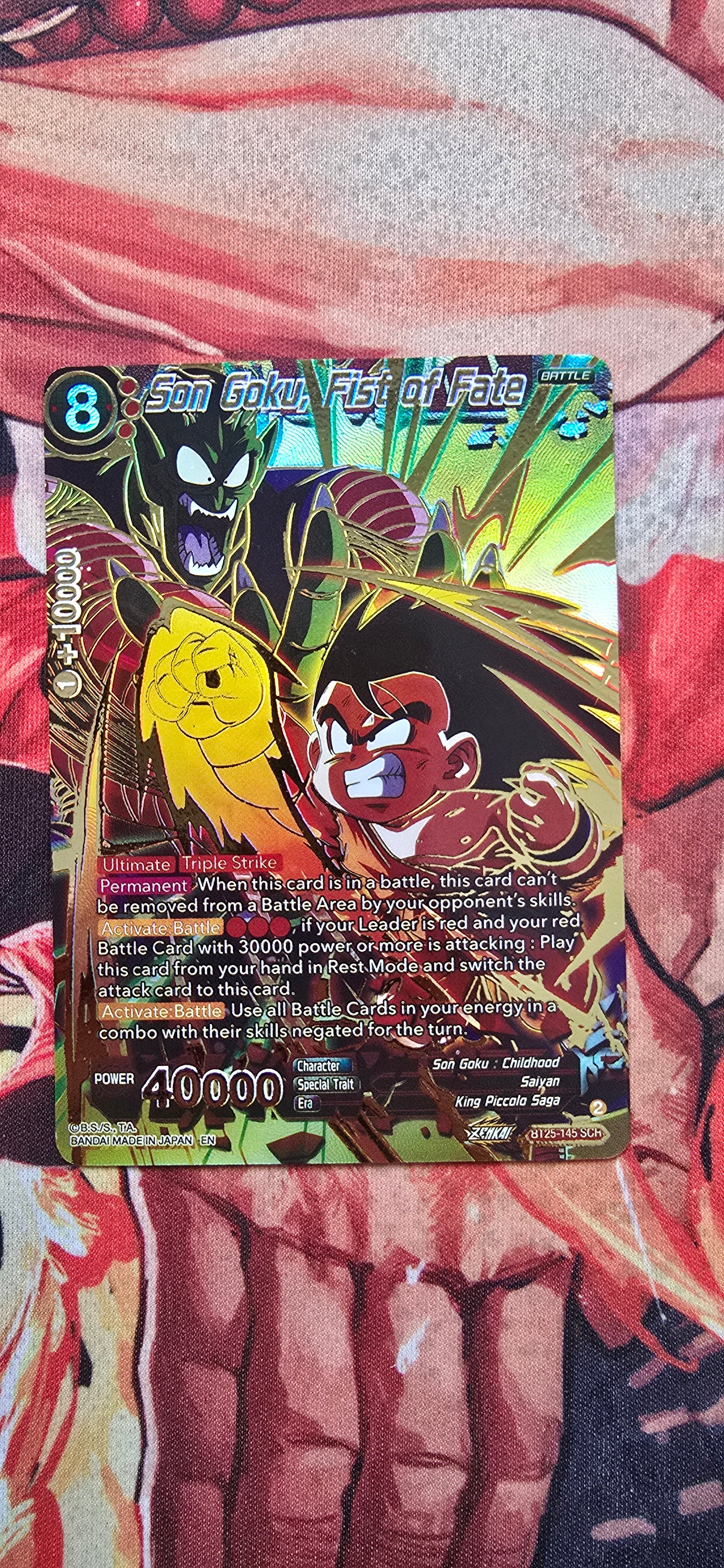 Son Goku, Fist of Fate Legend of the Dragon Balls BT25 Dragon Ball Sup – OP PROXIES TCG