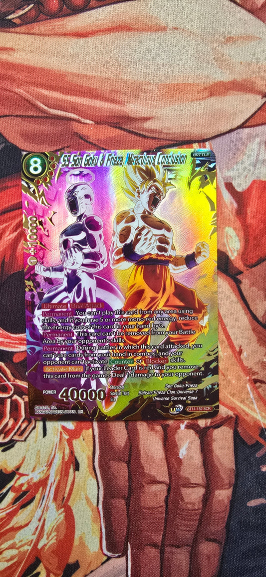 SS Son Goku & Frieza, Miraculous Conclusion BT14-152 Dragon Ball Super Cross Spirits Proxy Card