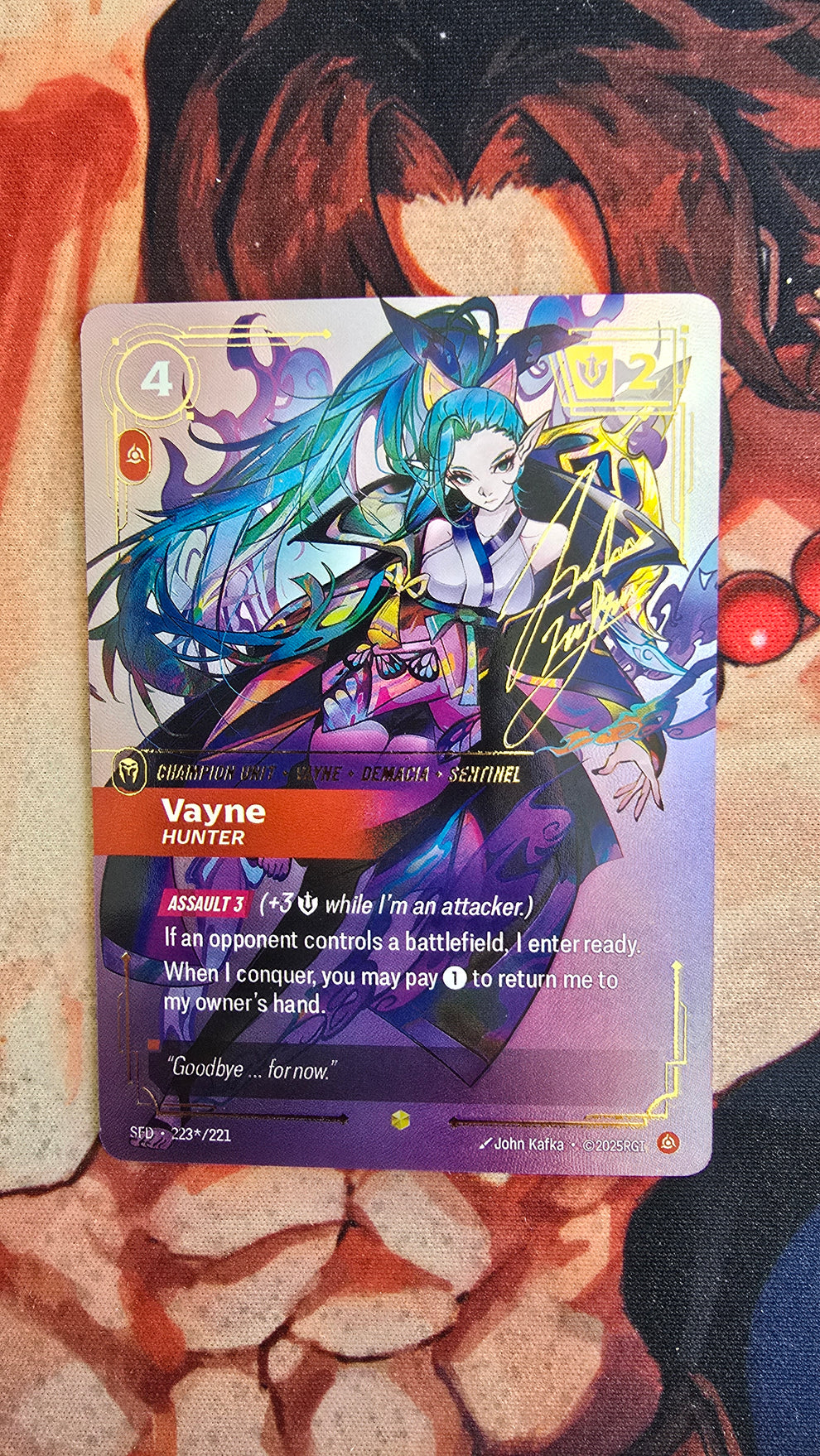 League of Legends Spiritforged Signed Overnumbered Riftbound TCG Textu ...