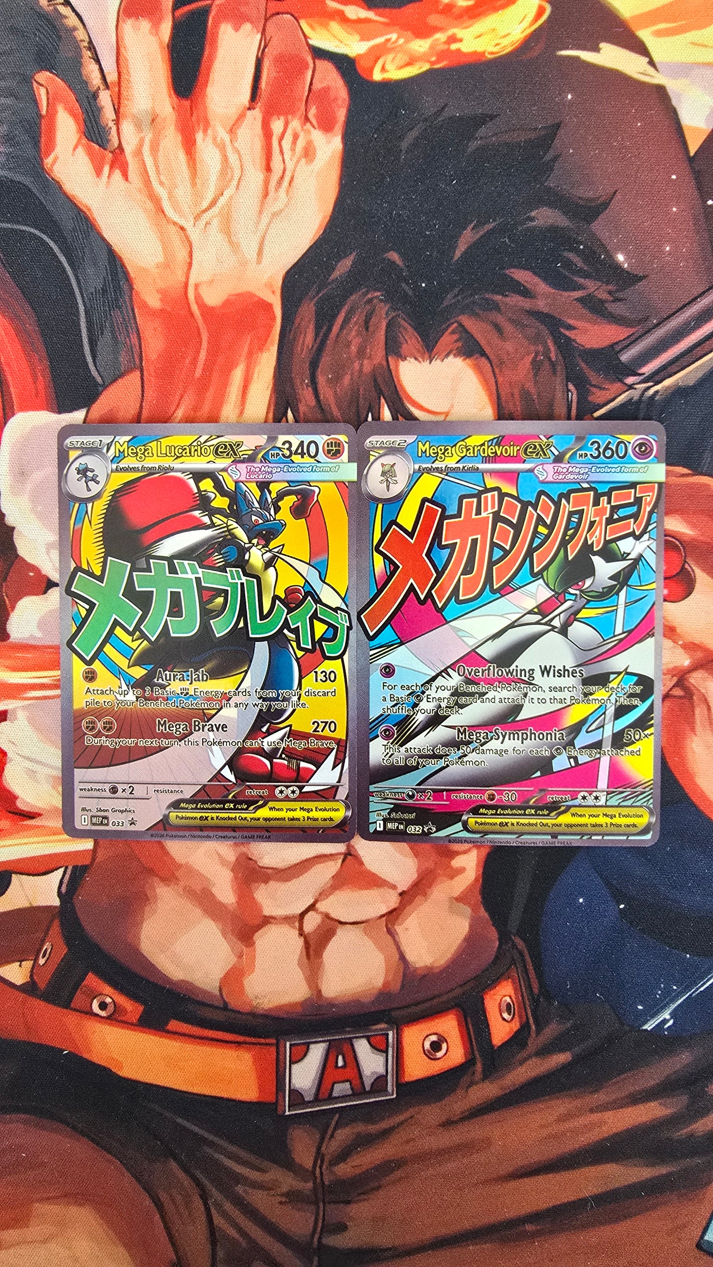 2 Card Bundle: Mega Gardevior ex & Mega Lucario ex Pokemon TCG Proxy Promo Card Ascended Heroes English