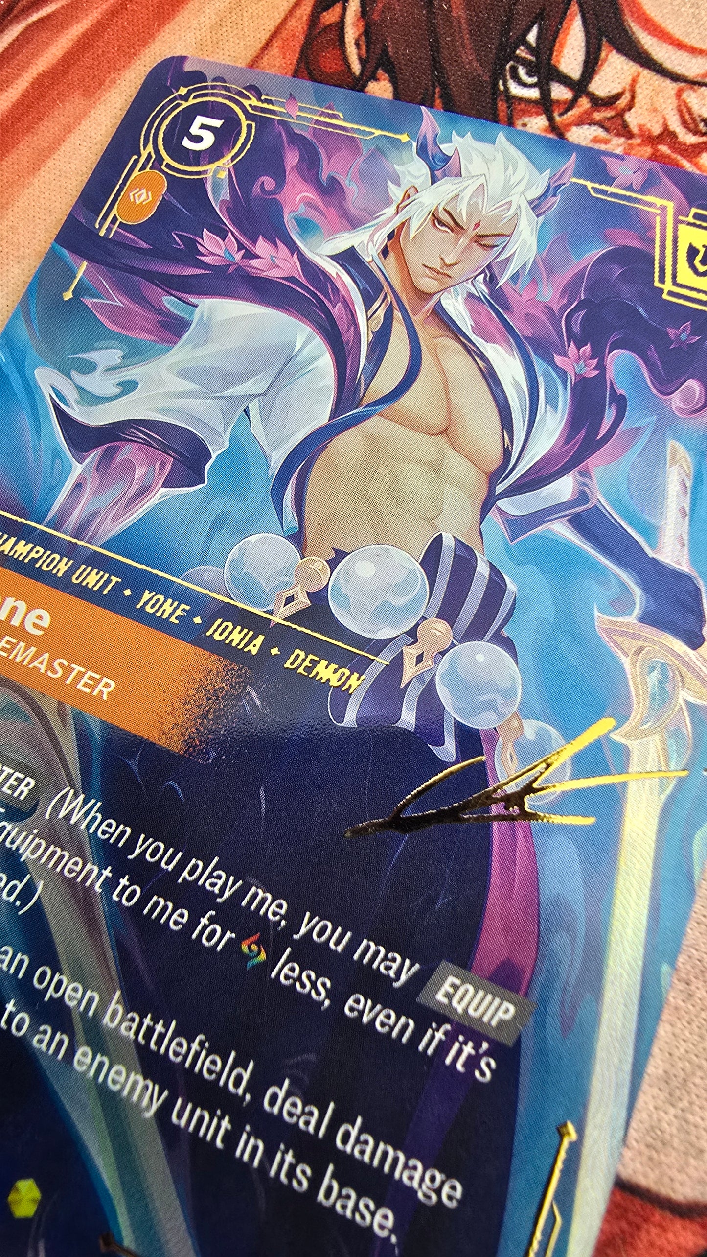 League of Legends Spiritforged Signed Overnumbered Riftbound TCG Textured Promo Custom Made Cards