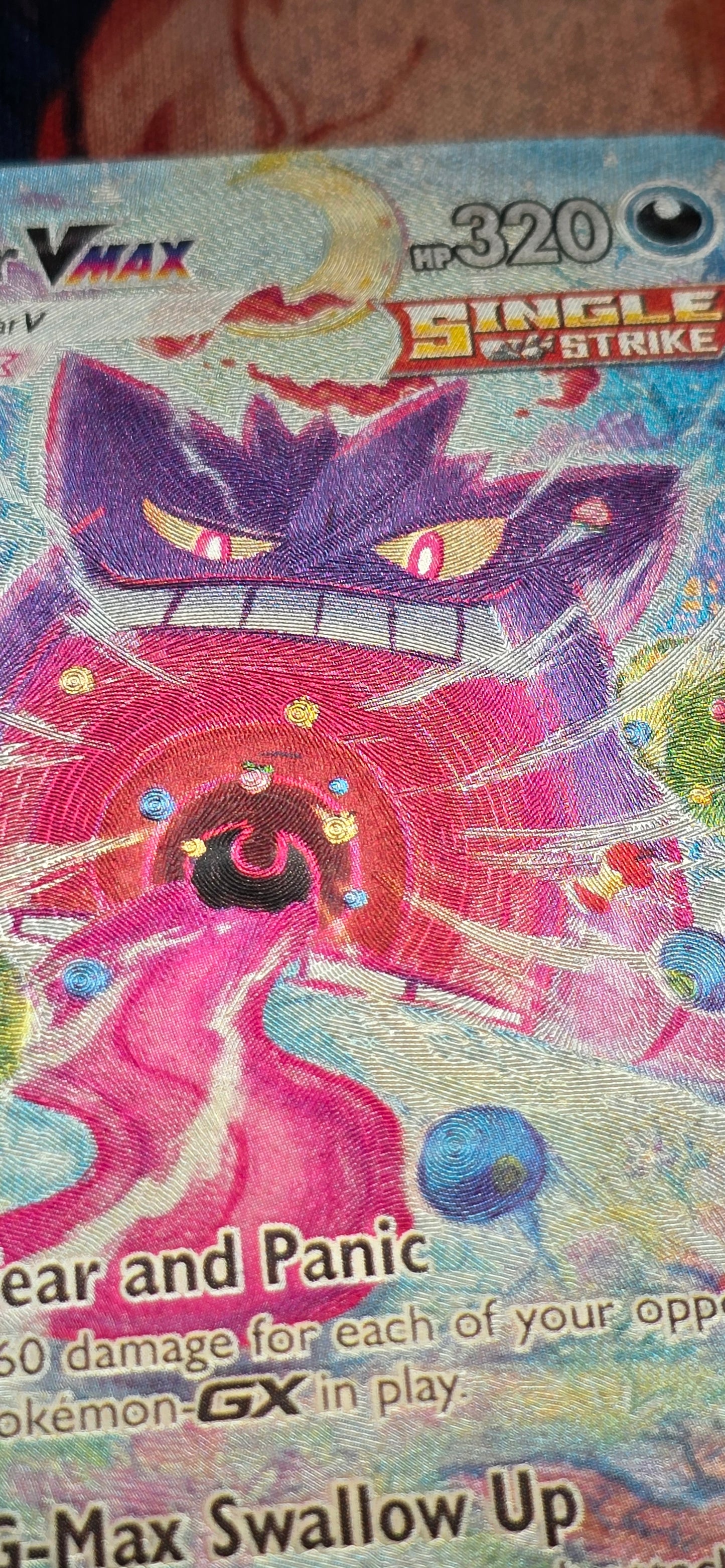 Gengar VMAX Alt Art 2021 Sword & Shield Fusion Strike 271/264 SR Holo Premium Textured Pokemon TCG Card Proxy