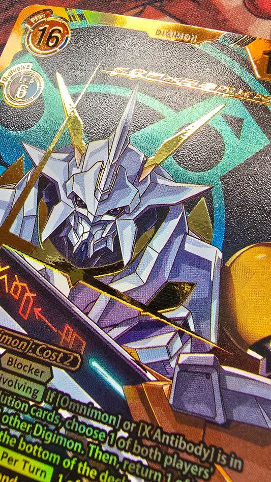 Omnimon X Antibody BT20 SEC Digimon Premium TCG Custom Made Proxy