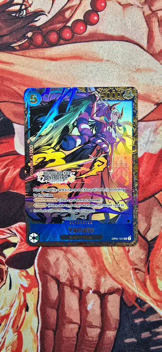 OP01 Yamato SEC Treasure Cup TOP 64 Textured Premium OP One Piece Proxy Card