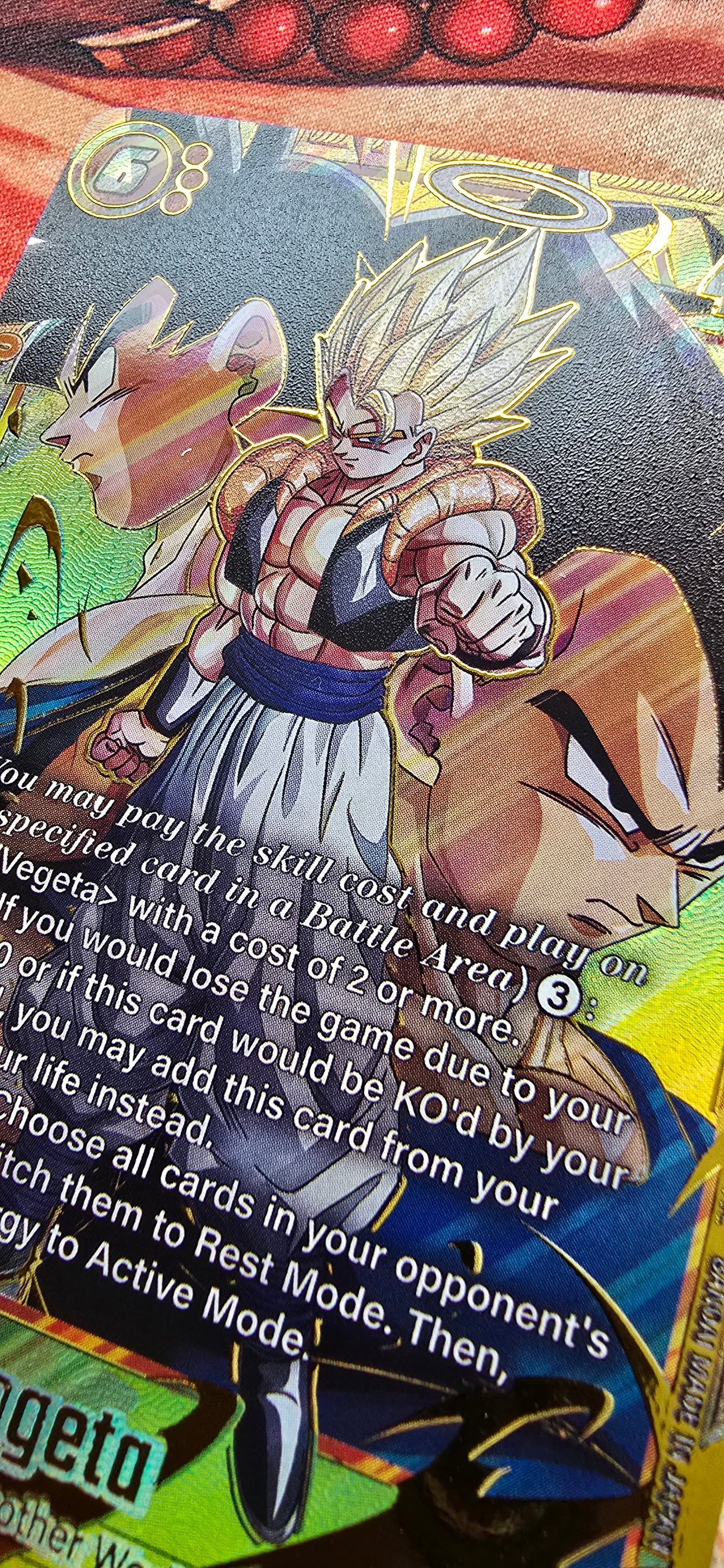 Gogeta SCR FB09-122 Dragon Ball Fusion World Dual Evolution Proxy Card