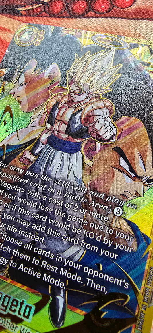 Gogeta SCR FB09-122 Dragon Ball Fusion World Dual Evolution Proxy Card