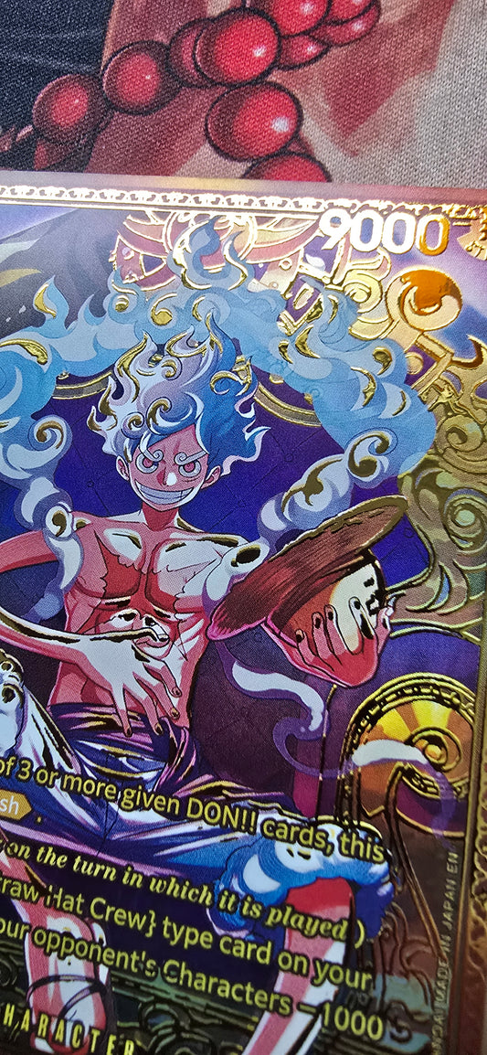 OP17 Monkey D Luffy Gold SP ST31-004 Textured One Piece Card Game TCG Custom Made Proxy Card