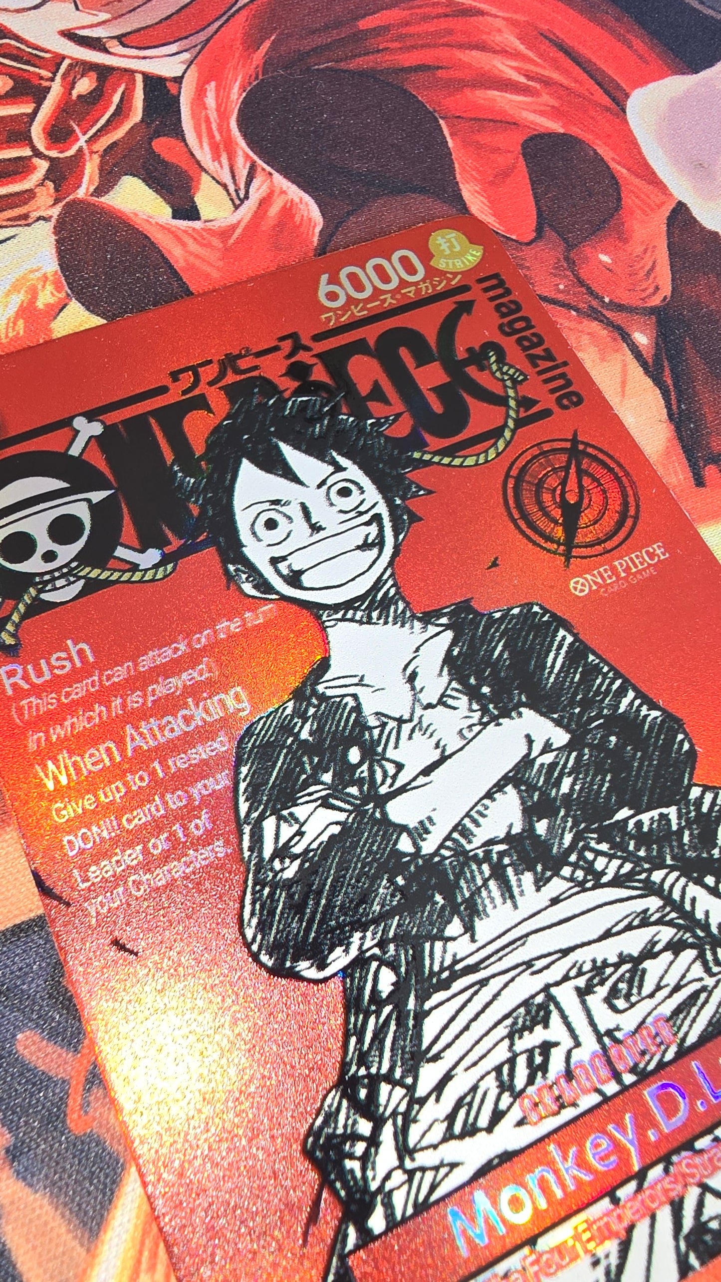 Magazine Promo Monkey D Luffy Textured One Piece Card Game OP TCG Proxy English