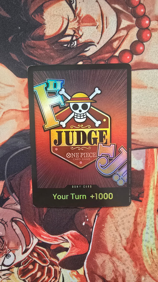 Judge Don!! Gift 2025-2026 One Piece Card Game Finals TCG Custom Made Cards